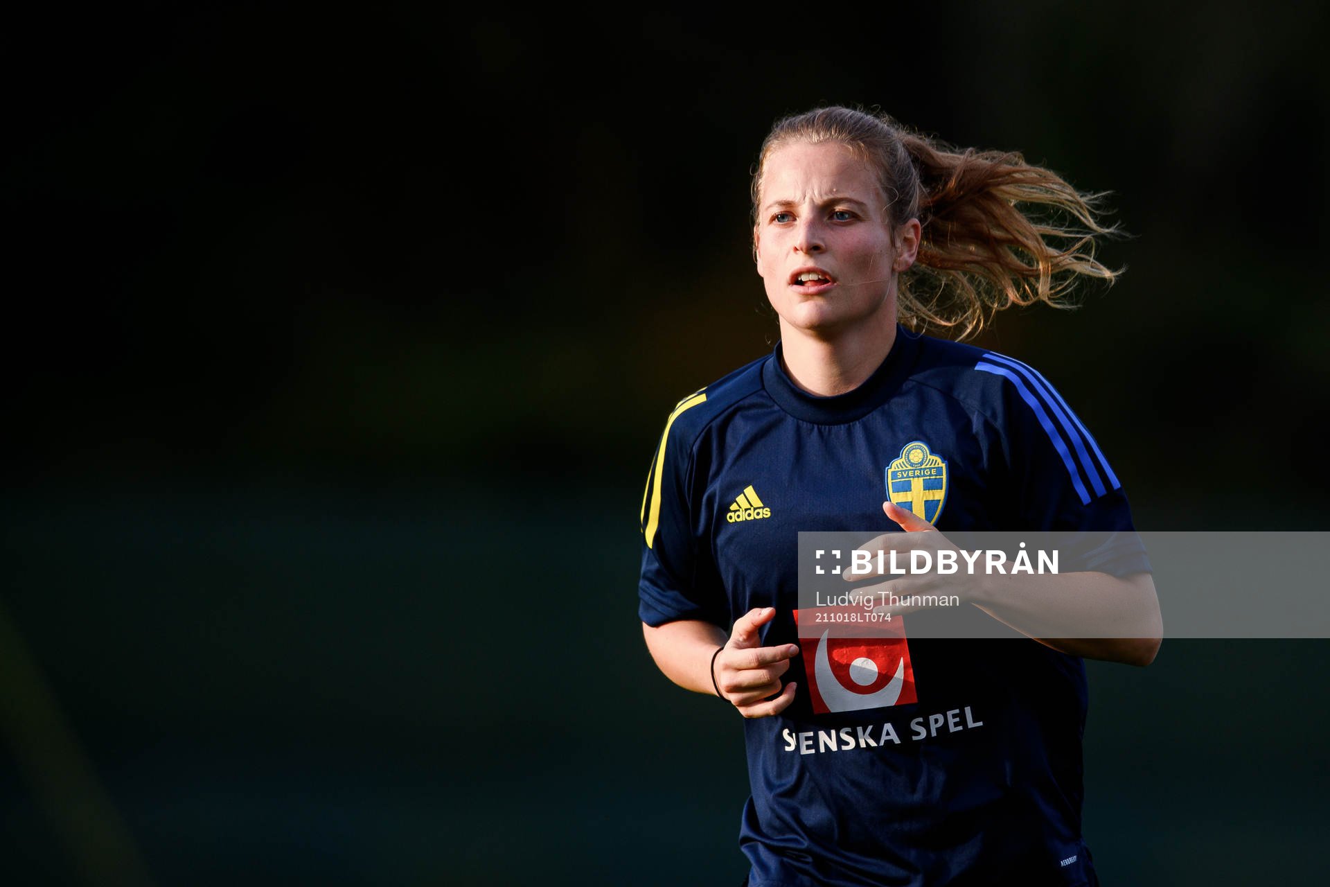 Anna Anvegård of the Swedish women's national football team