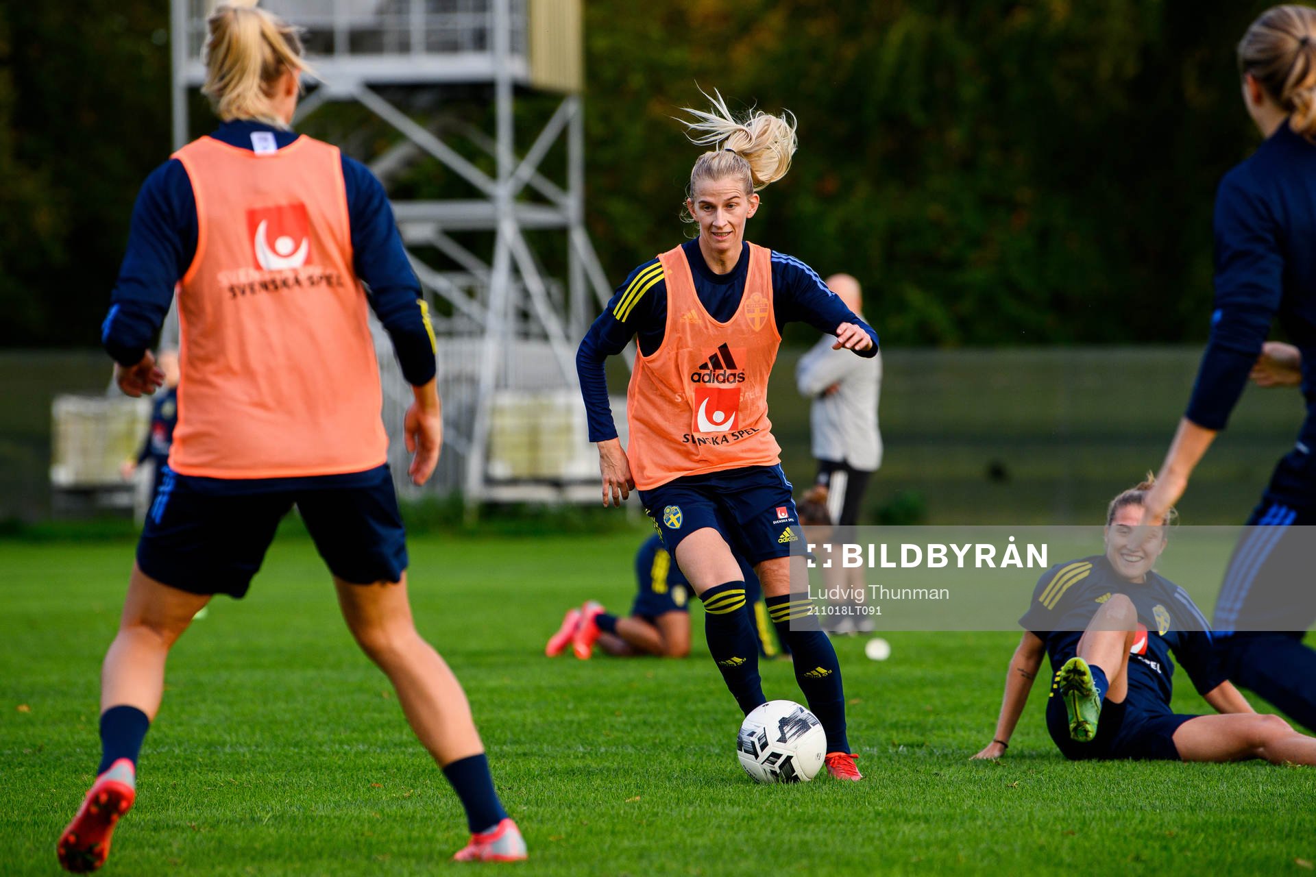 Sofia Jakobsson of the Swedish women's national football