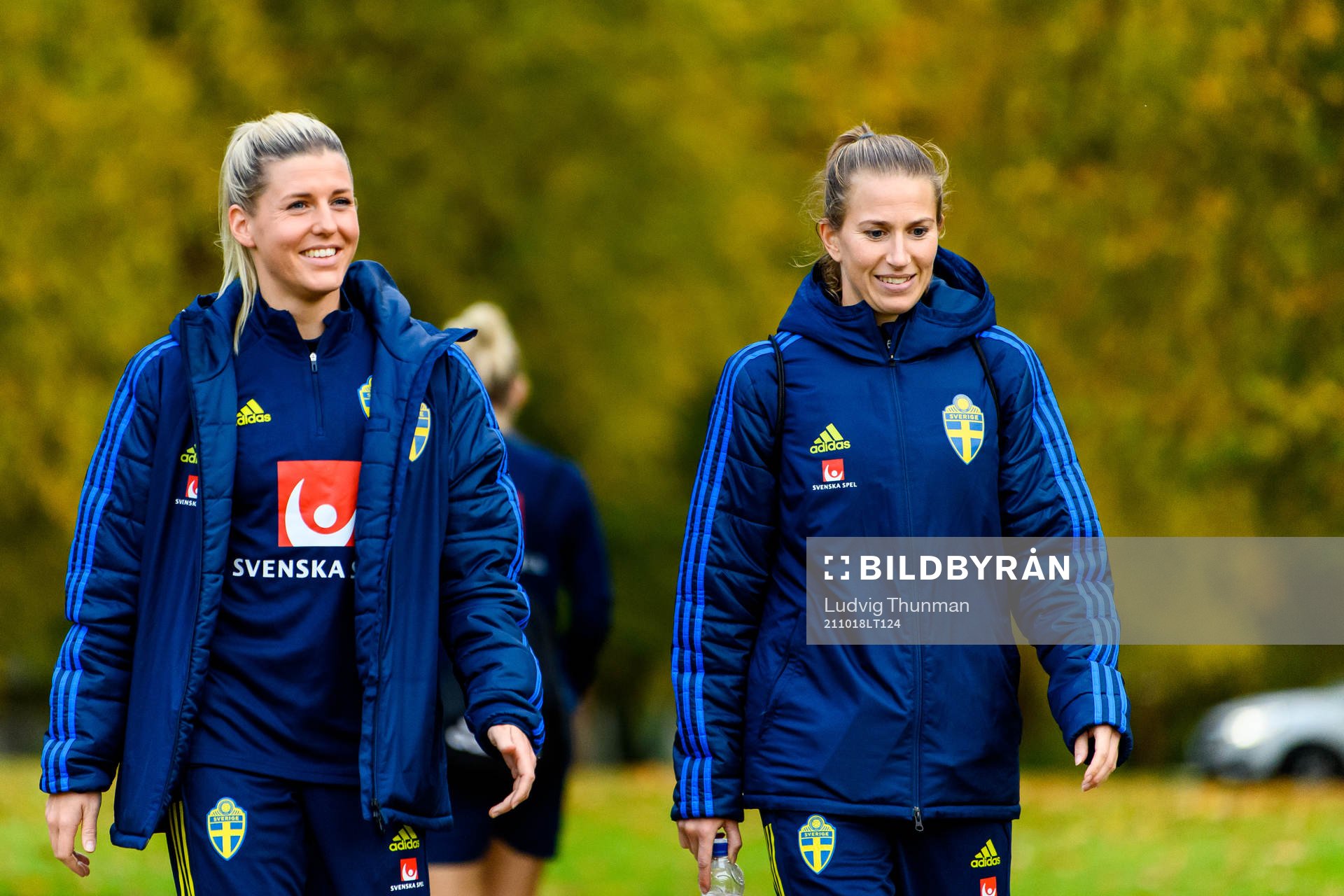Olivia Schough and Emma Berglund of the Swedish women's