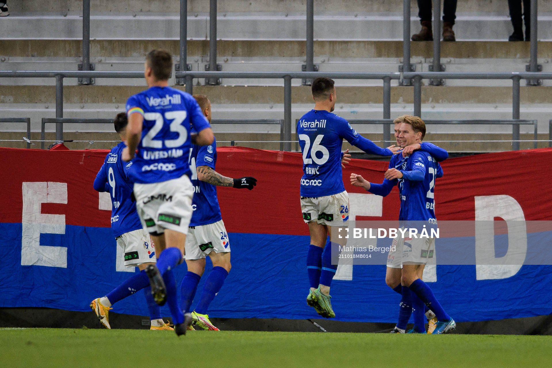 Trelleborgs Johan Blomberg och Jesper Modig jublar