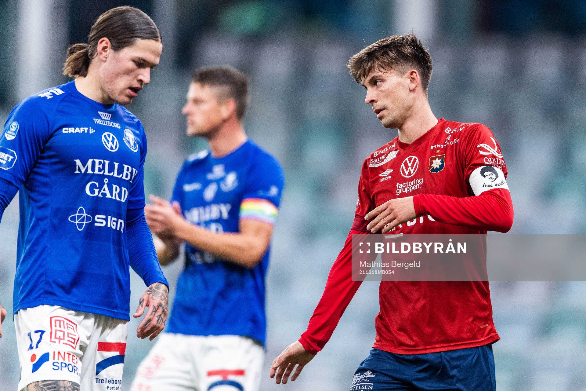 Trelleborgs Isak Jönsson och Örgrytes Daniel Paulson