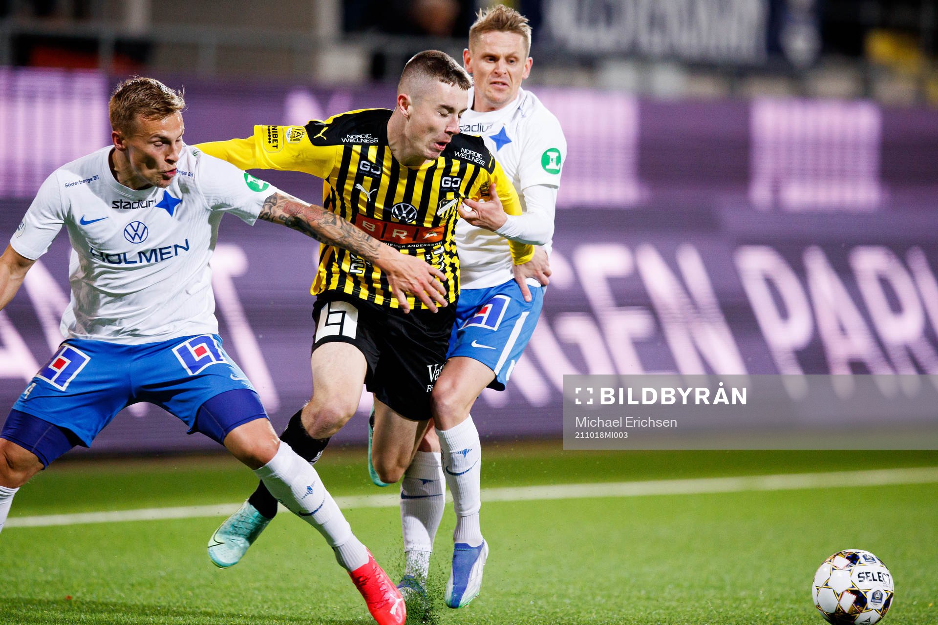 IFK Norrköpings Marco Lund Nielsen och Häckens Patrik