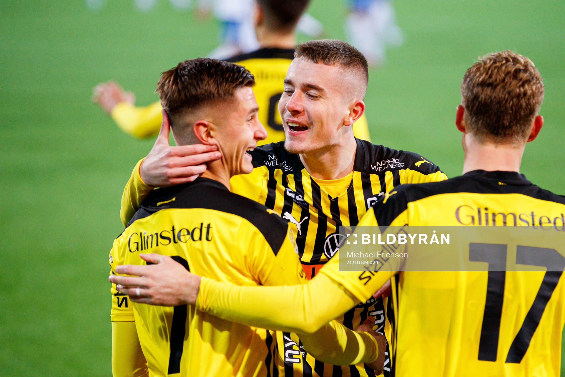 Häckens Leo Bengtsson och Patrik Wålemark jublar