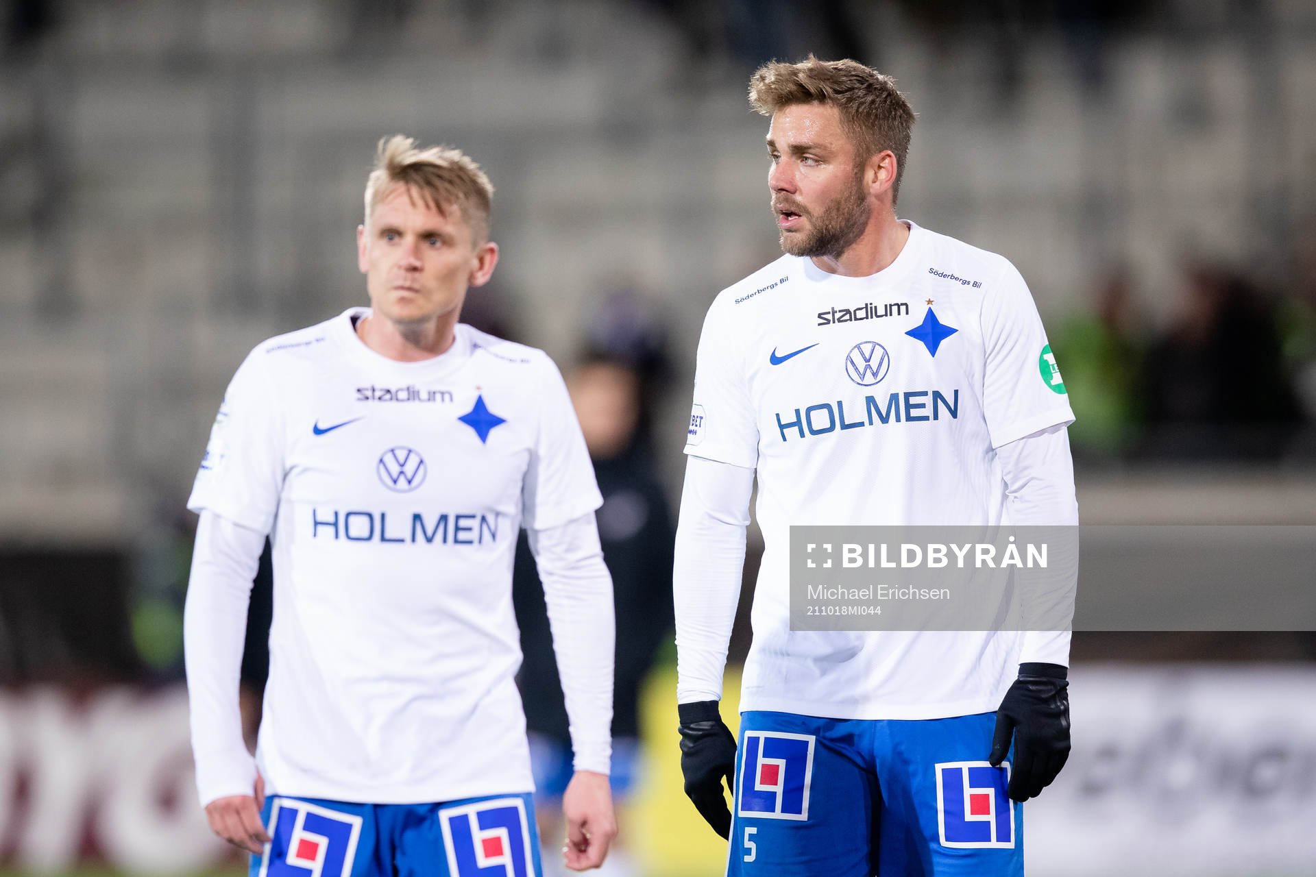 IFK Norrköpings Ari Skúlason och Christoffer Nyman deppar