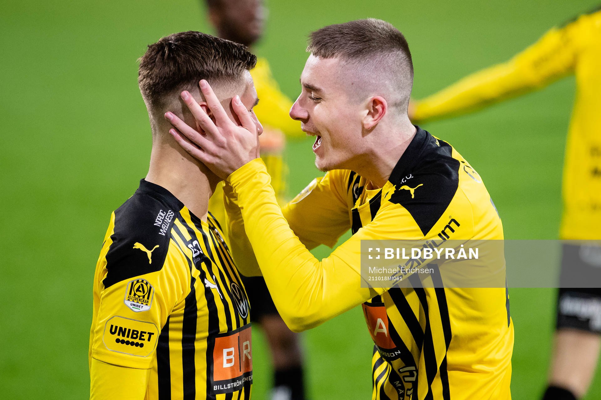 Häckens Leo Bengtsson jublar