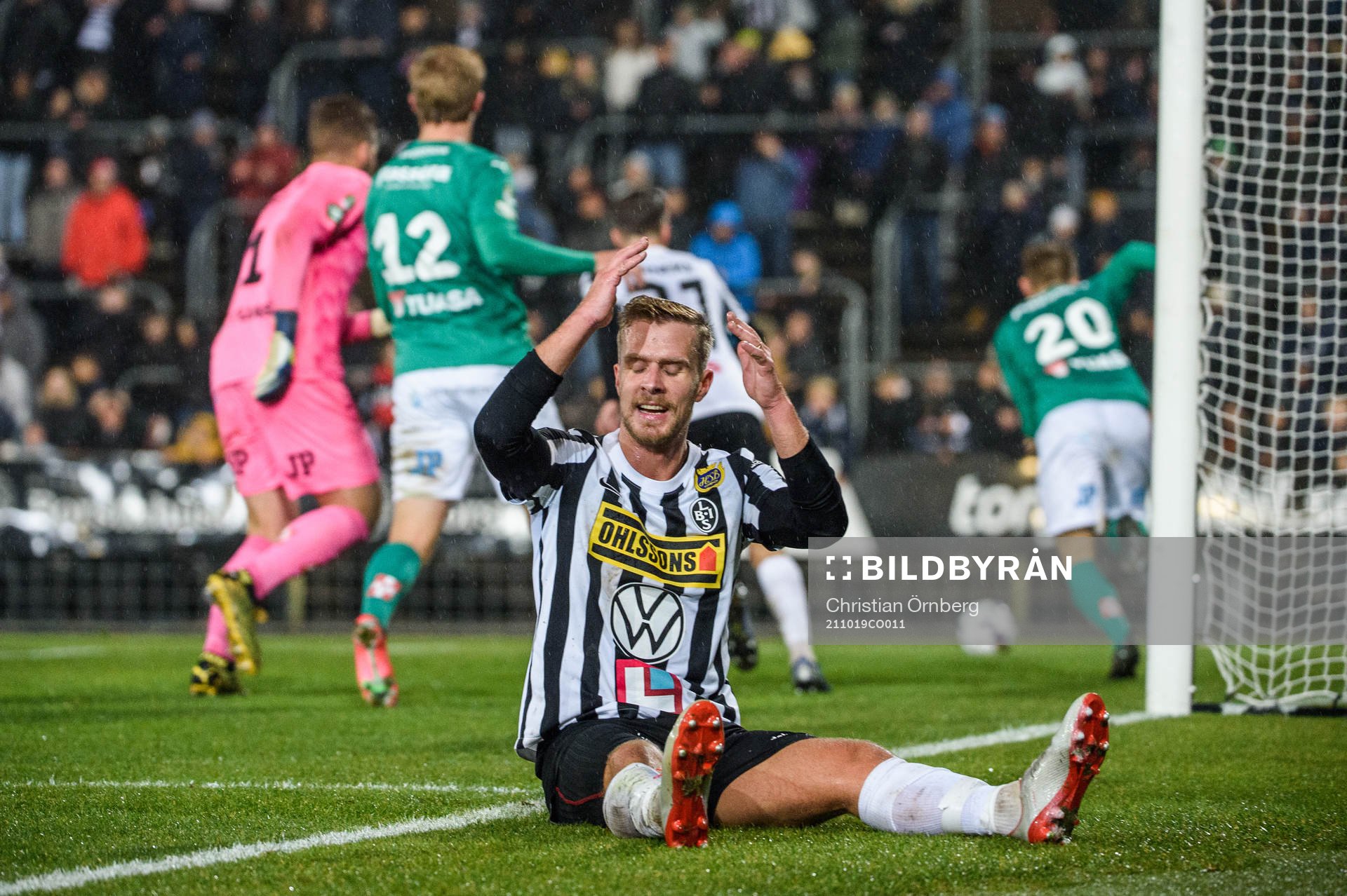 Landskronas Linus Olsson deppar