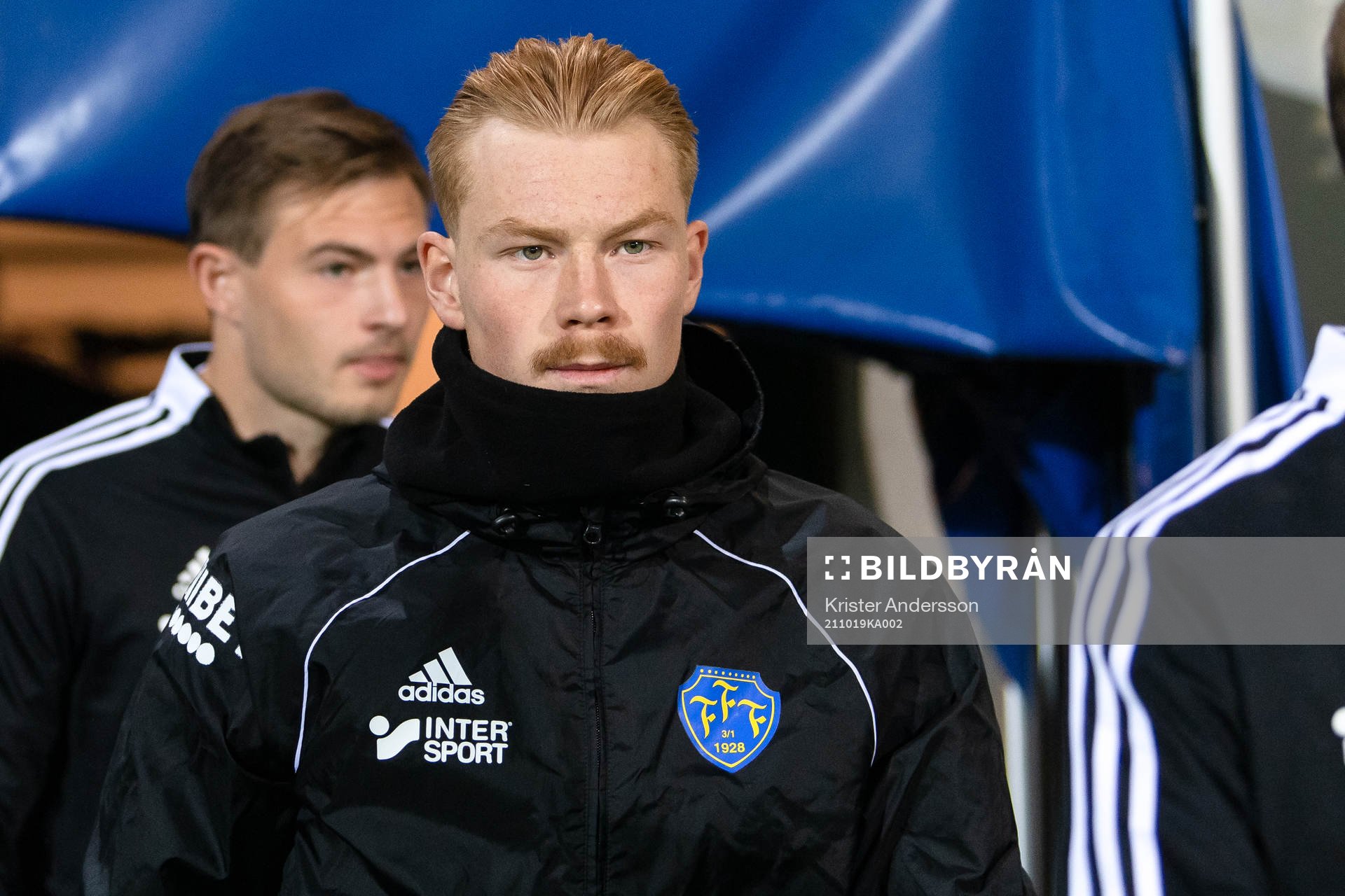 Falkenbergs Linus Borgström före fotbollsmatchen i
