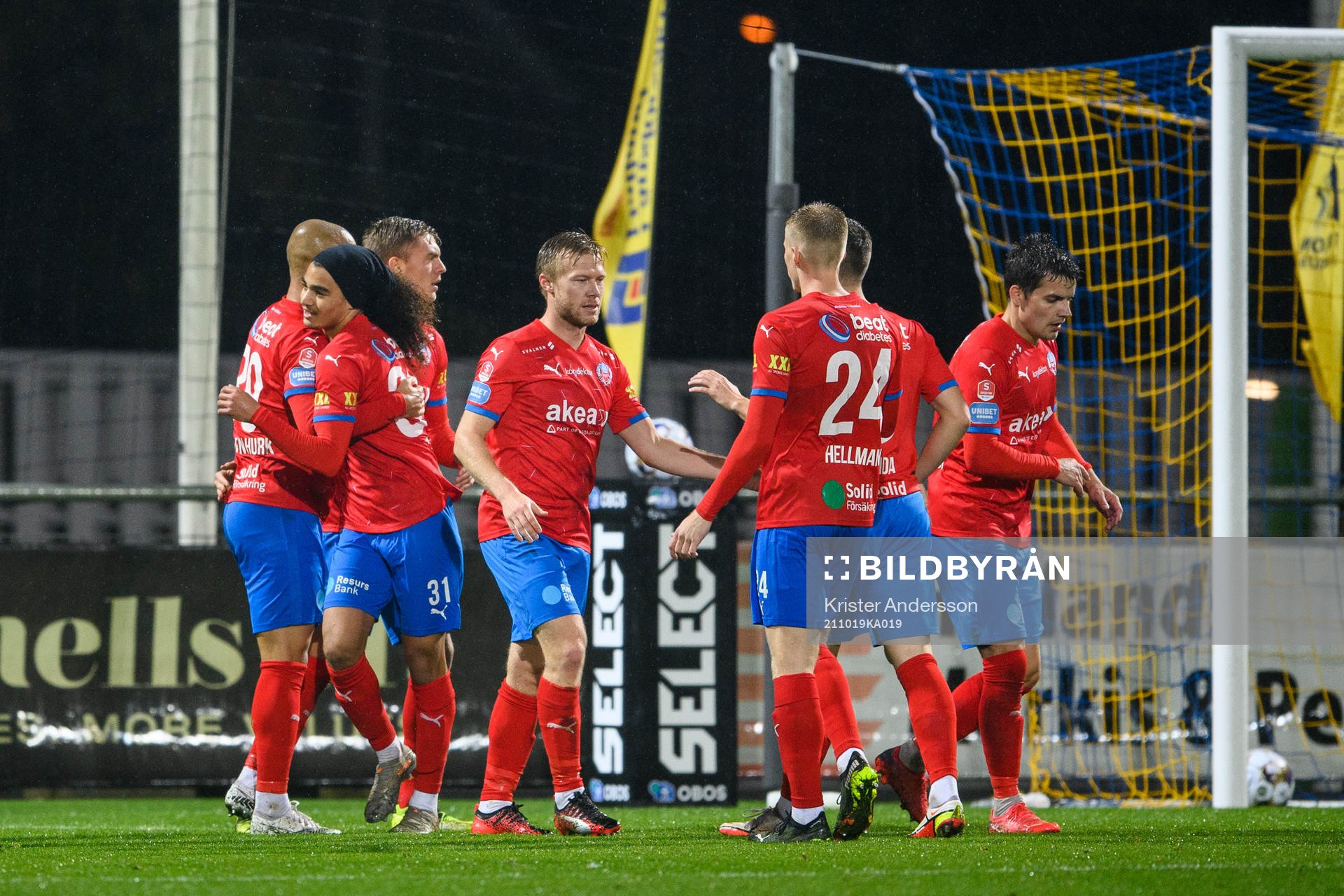 Helsingborgs Adam Kaied jublar