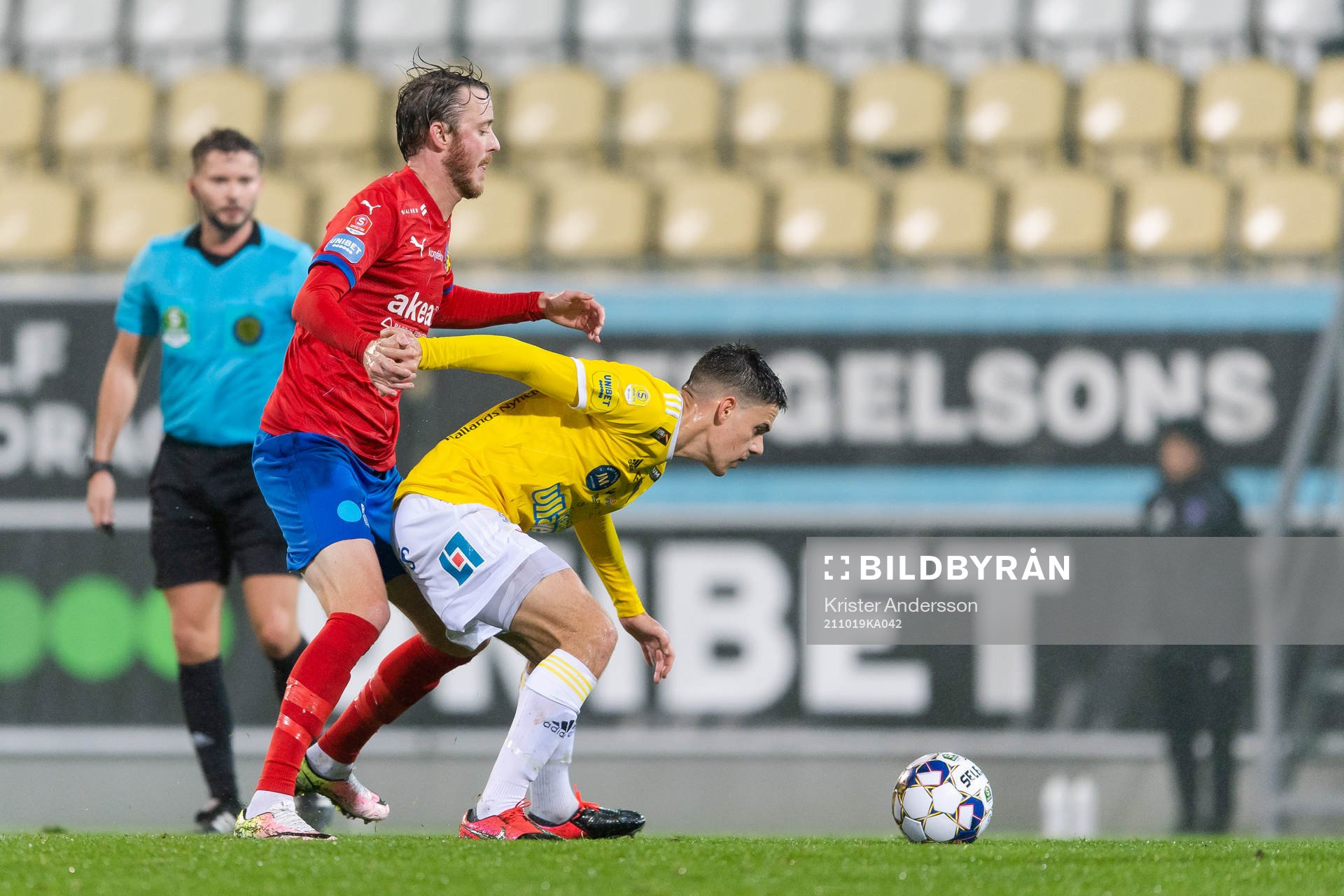 Helsingborgs Rasmus Jönsson och Falkenbergs Samuel Adrian