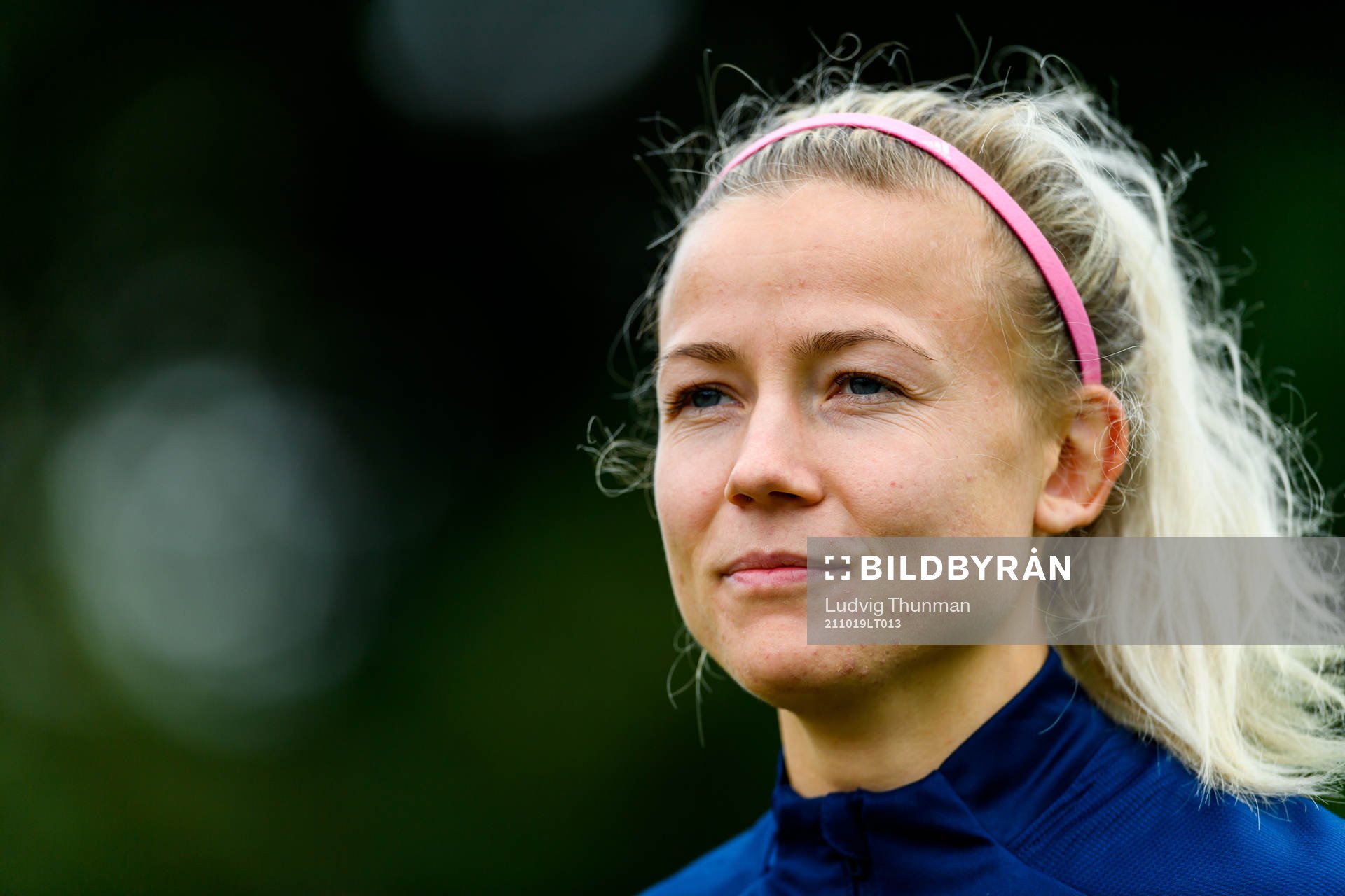 Hanna Glas of the Swedish women's national football team is