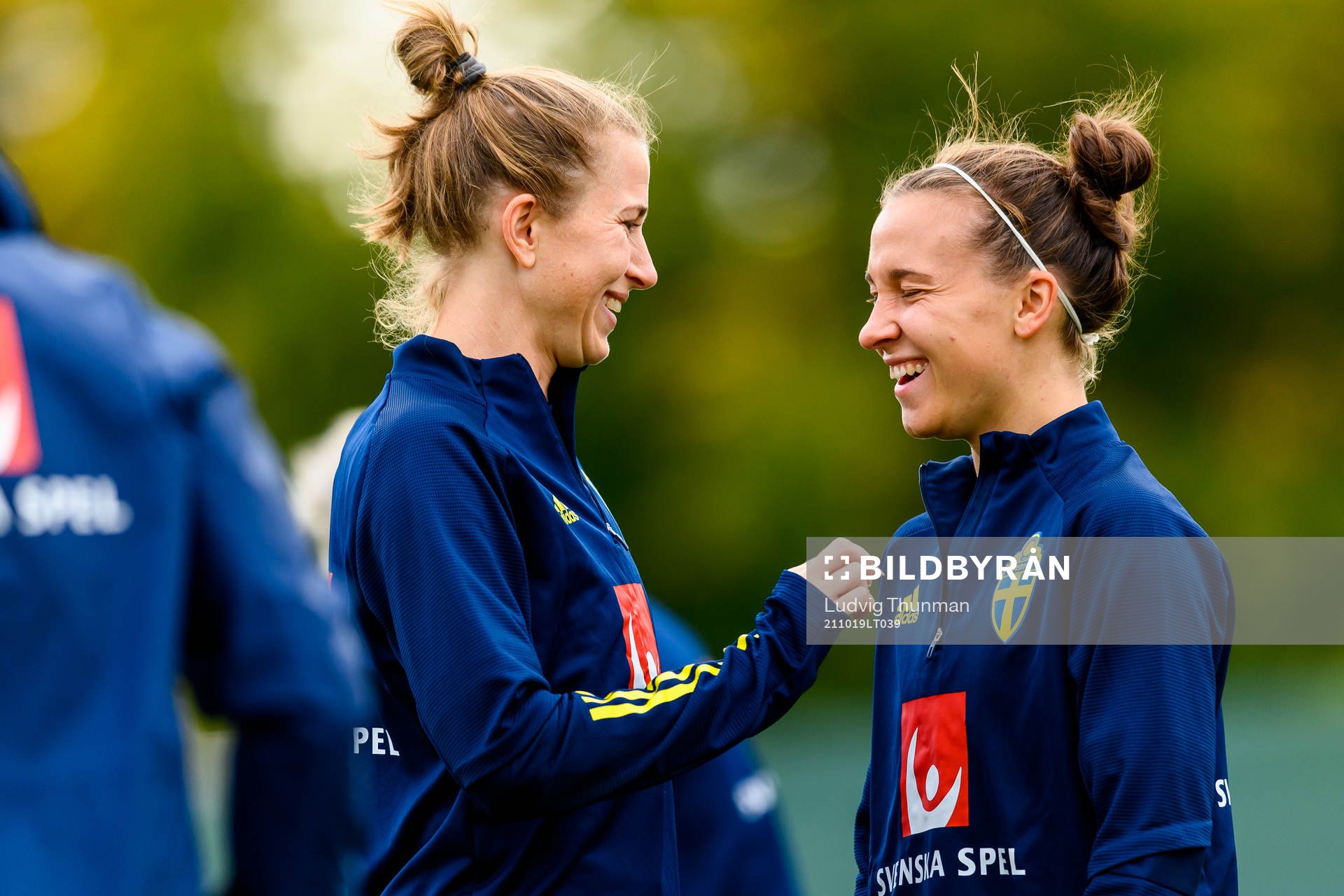 Emma Berglund and Julia Zigiotti Olme of the Swedish