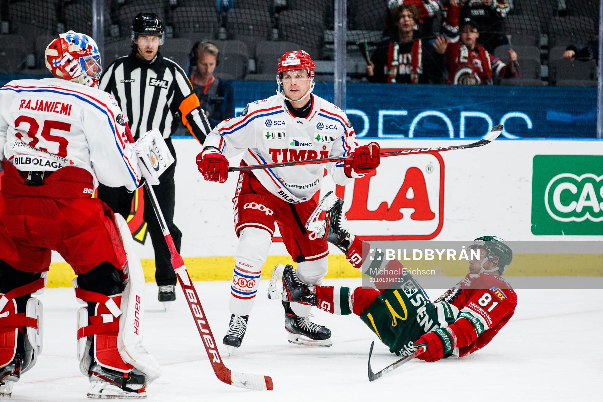 Timrås Oliver Bohm och Frölundas Ryan Lasch