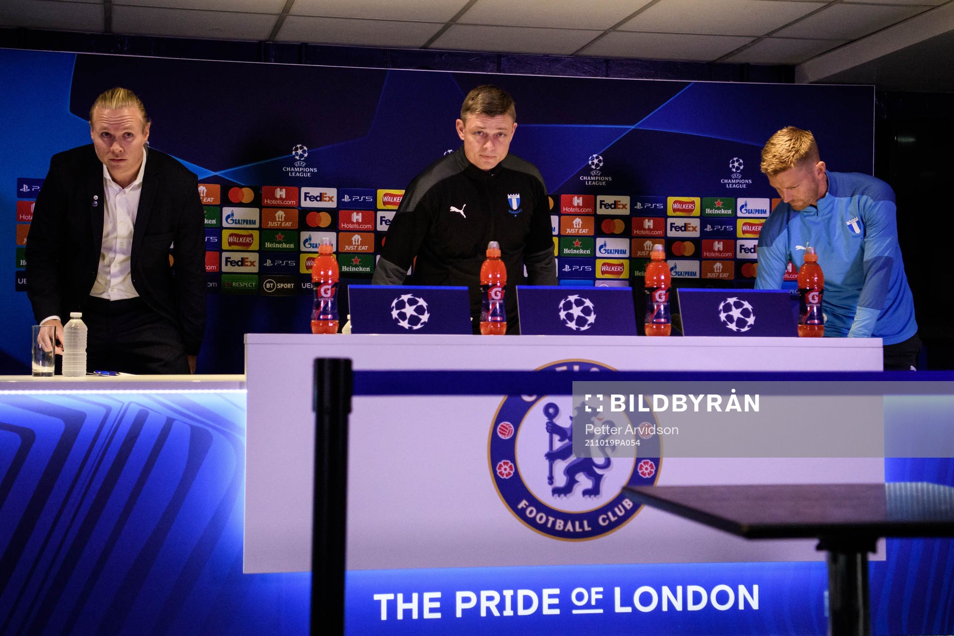 Jon Dahl Tomasson, head coach and Anders Christiansen of