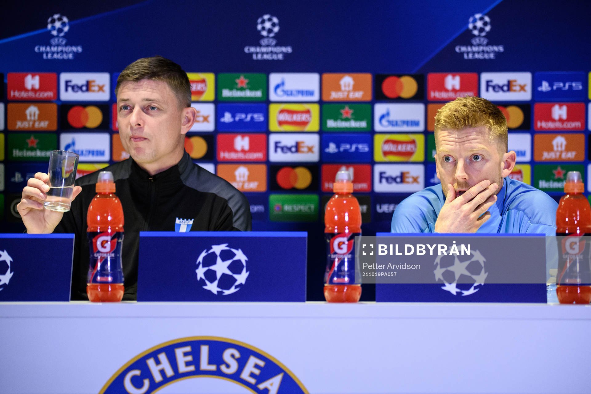 Jon Dahl Tomasson, head coach and Anders Christiansen of
