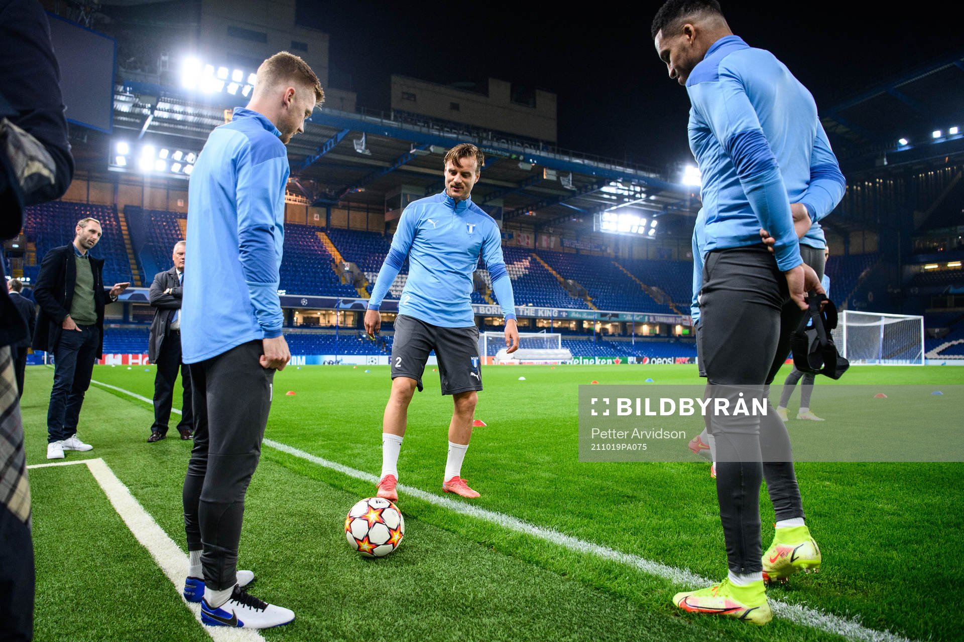 Anders Christiansen, Eric Larsson and Martin Olsson of