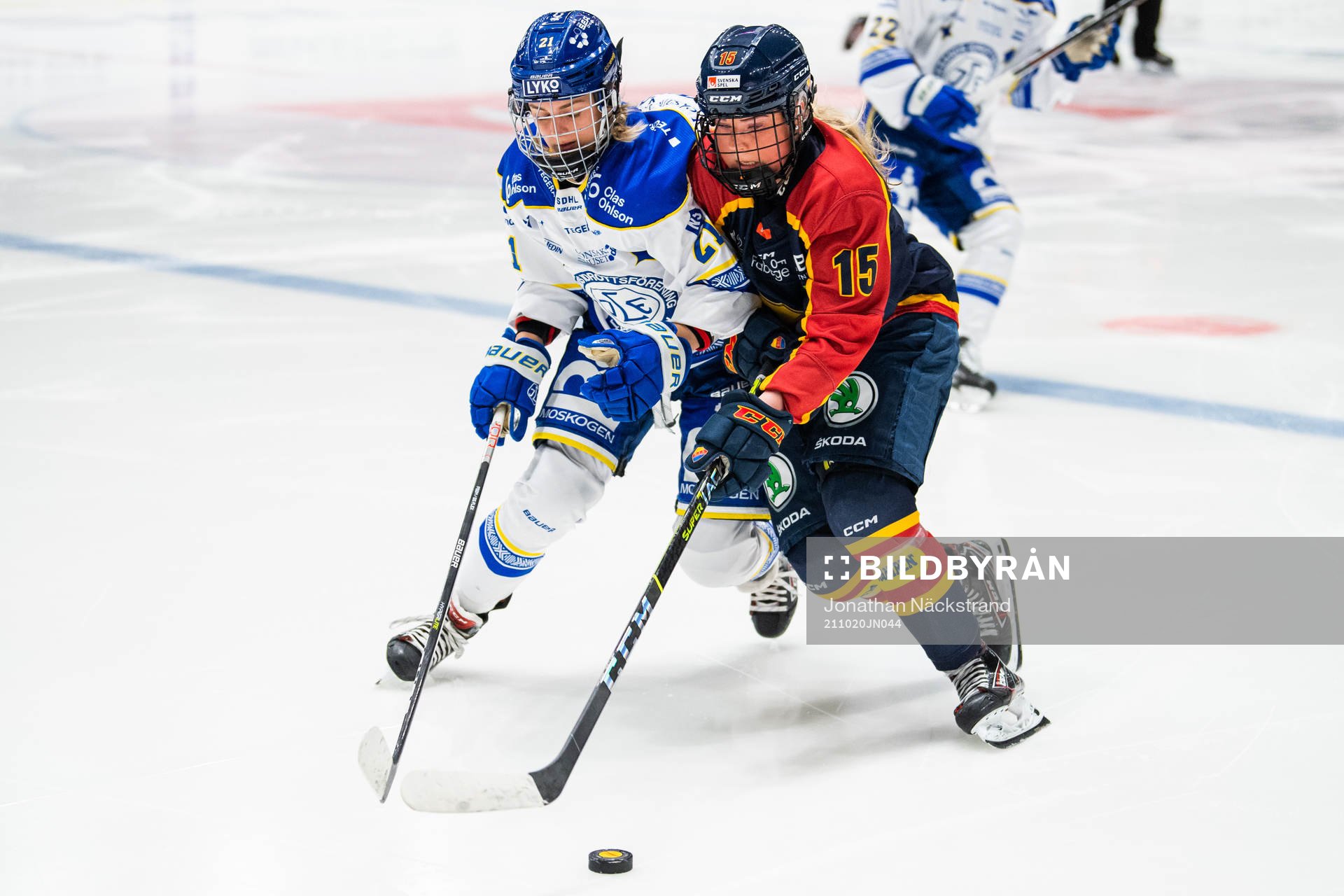 Djurgårdens Lova Blom och Leksands Tereza Vanisova