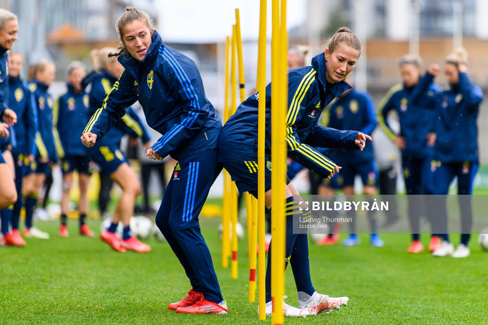 Filippa Angeldahl and Emma Berglund of the Swedish women's