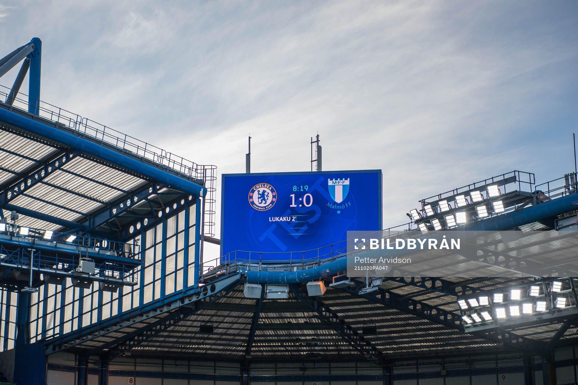 The result 1-0 is seen