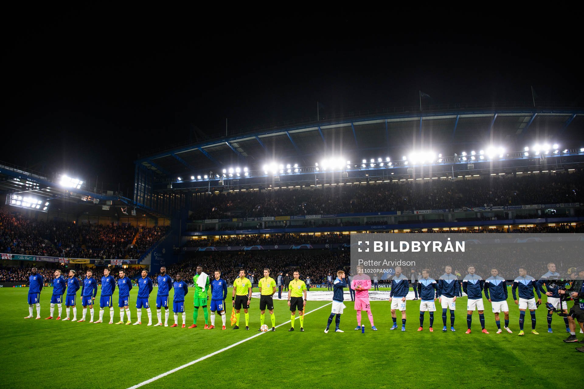 Players of Chelsea and of Malmö FF