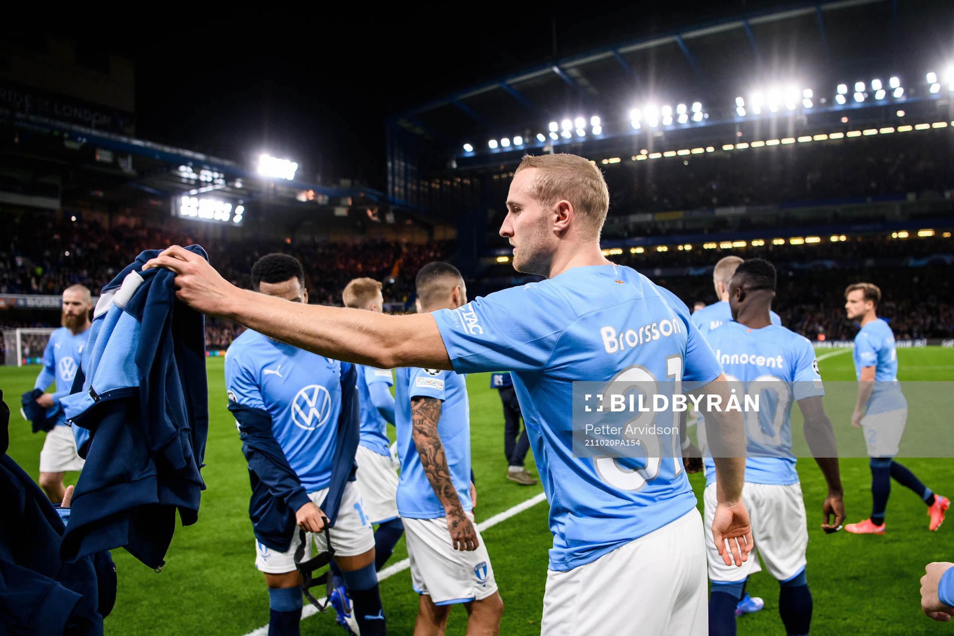 Franz Brorsson of Malmö FF prior to the UEFA Champions