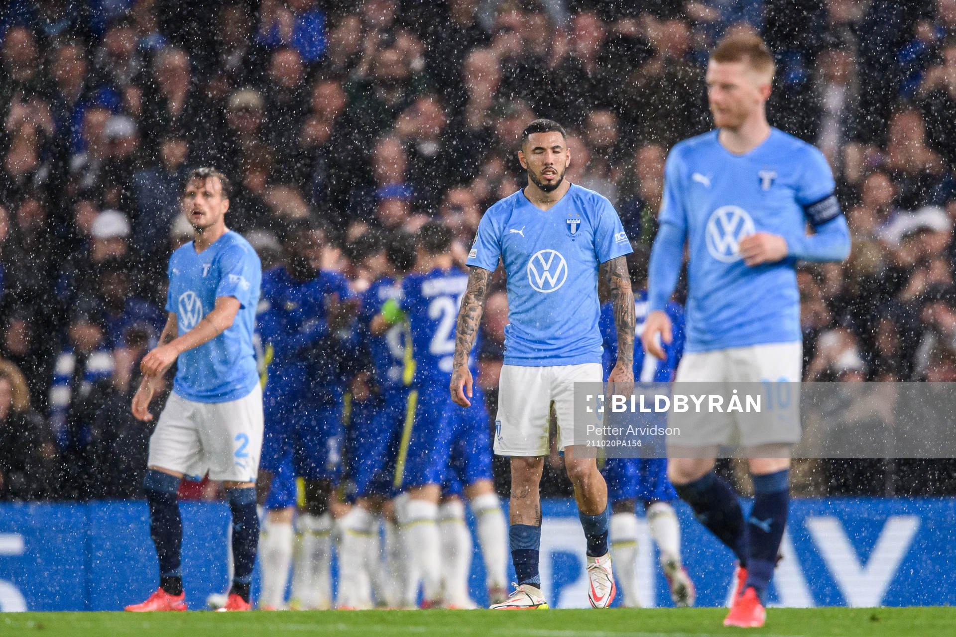 Sergio Pena of Malmö FF looks dejected