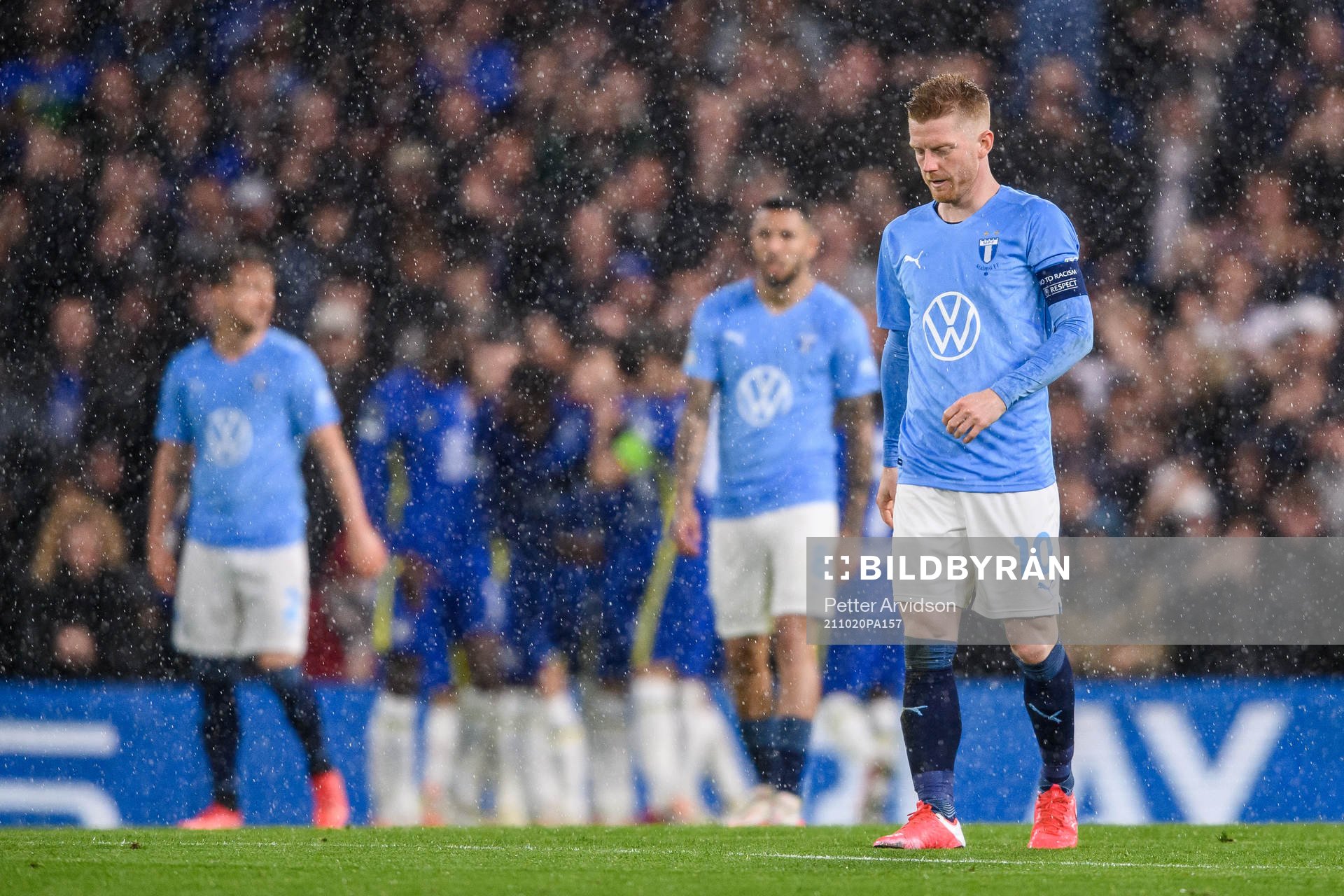 Anders Christiansen of Malmö FF looks dejected