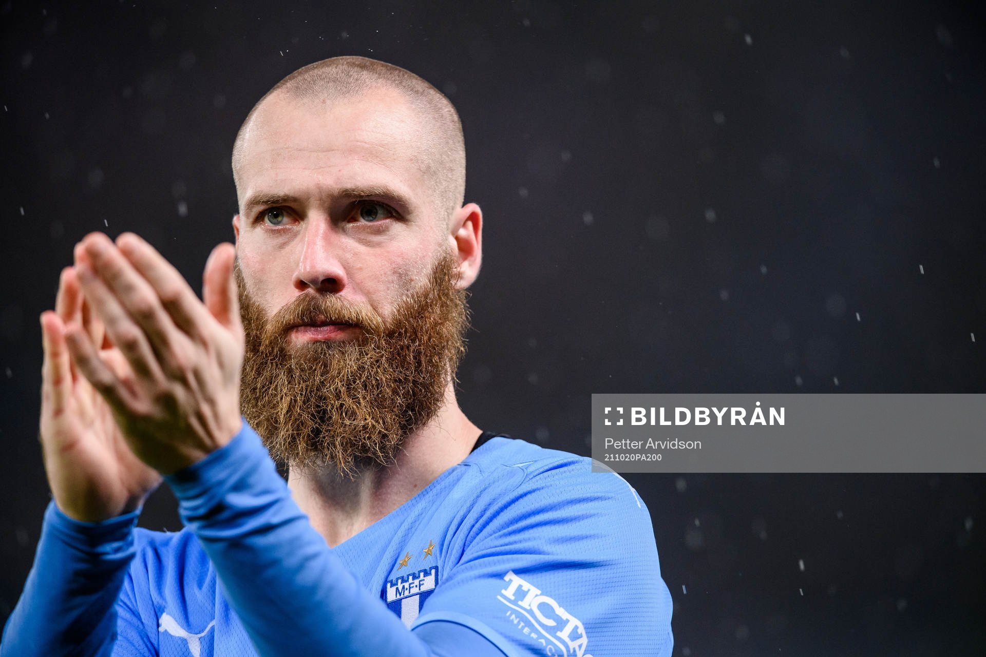 Jo Inge Berget of Malmö FF looks dejected