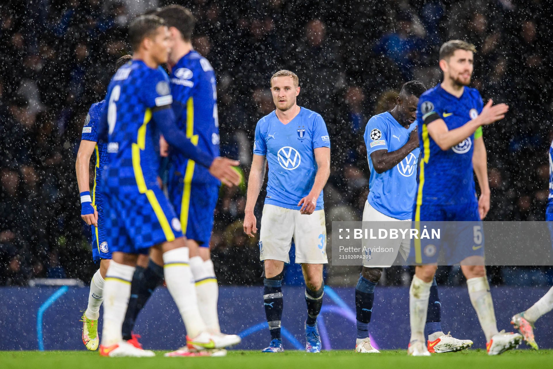 Franz Brorsson of Malmö FF looks dejected