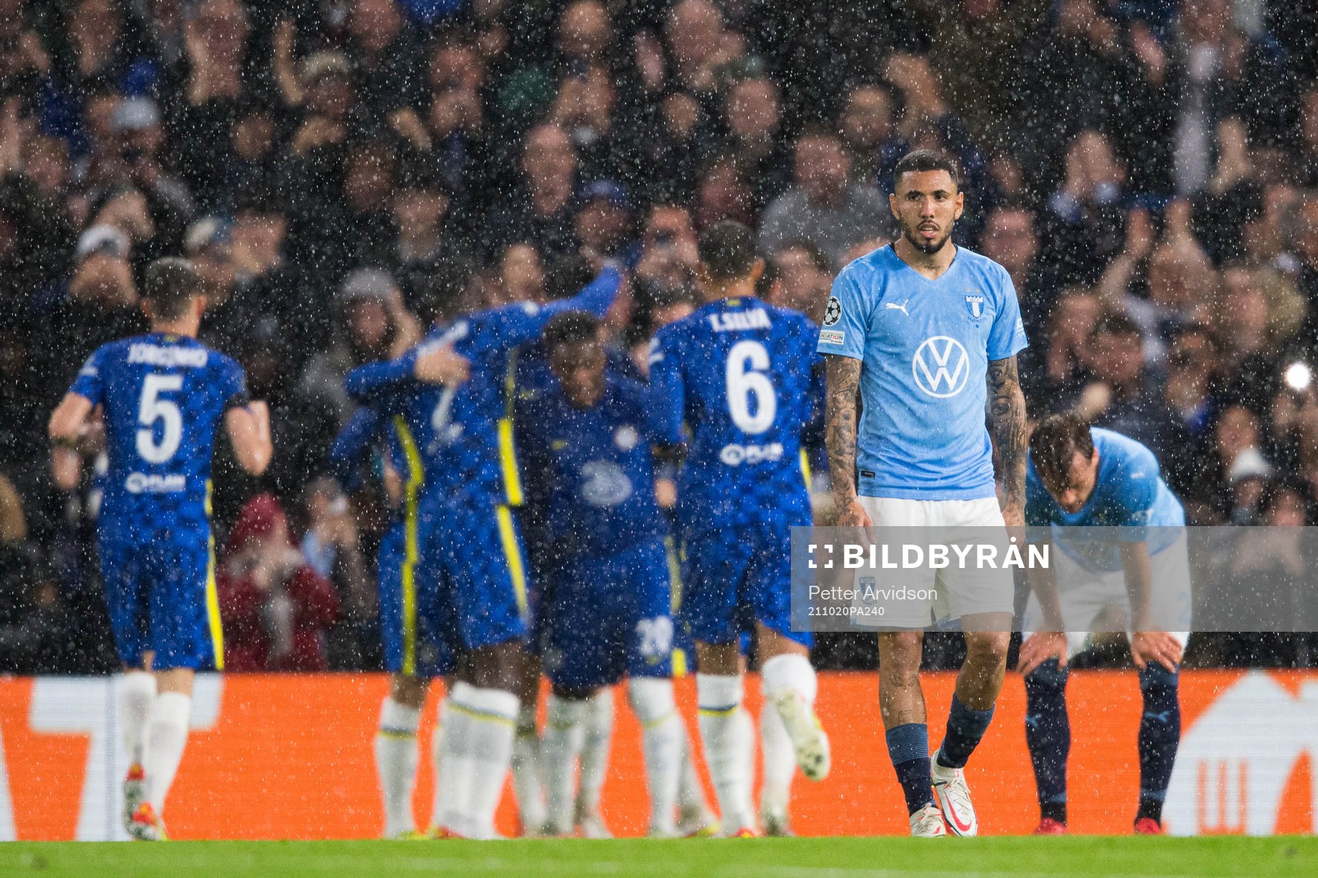Sergio Pena of Malmö FF looks dejected