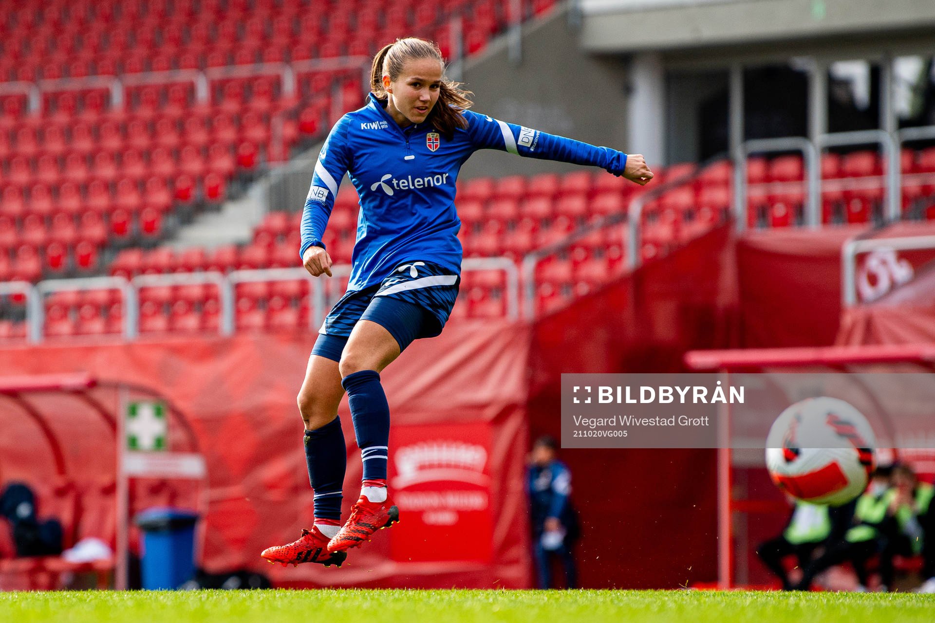 Guro Reiten of the Norwegian women's national football team