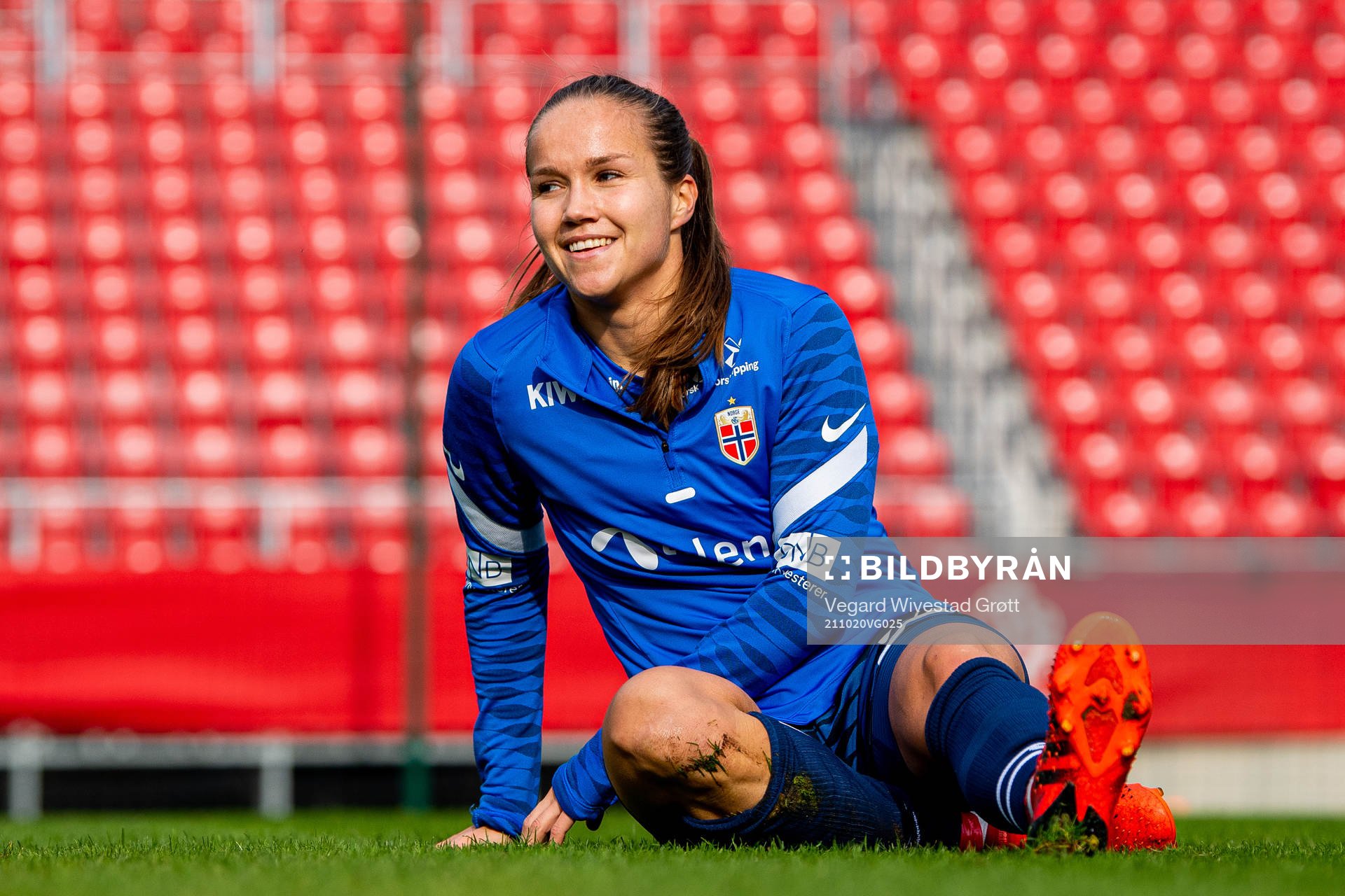 Guro Reiten of the Norwegian women's national football team