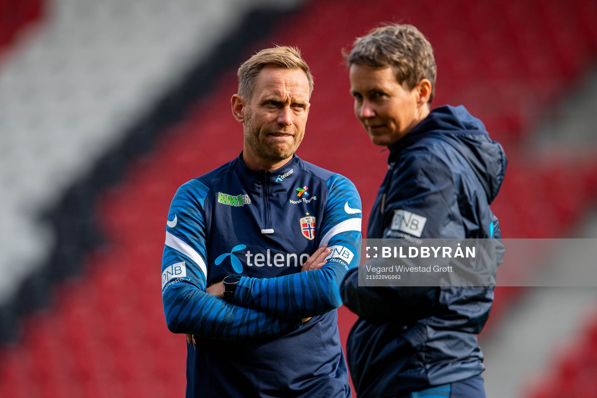 Martin Sjögren, head coach, and Lena Tyriberget, assistant