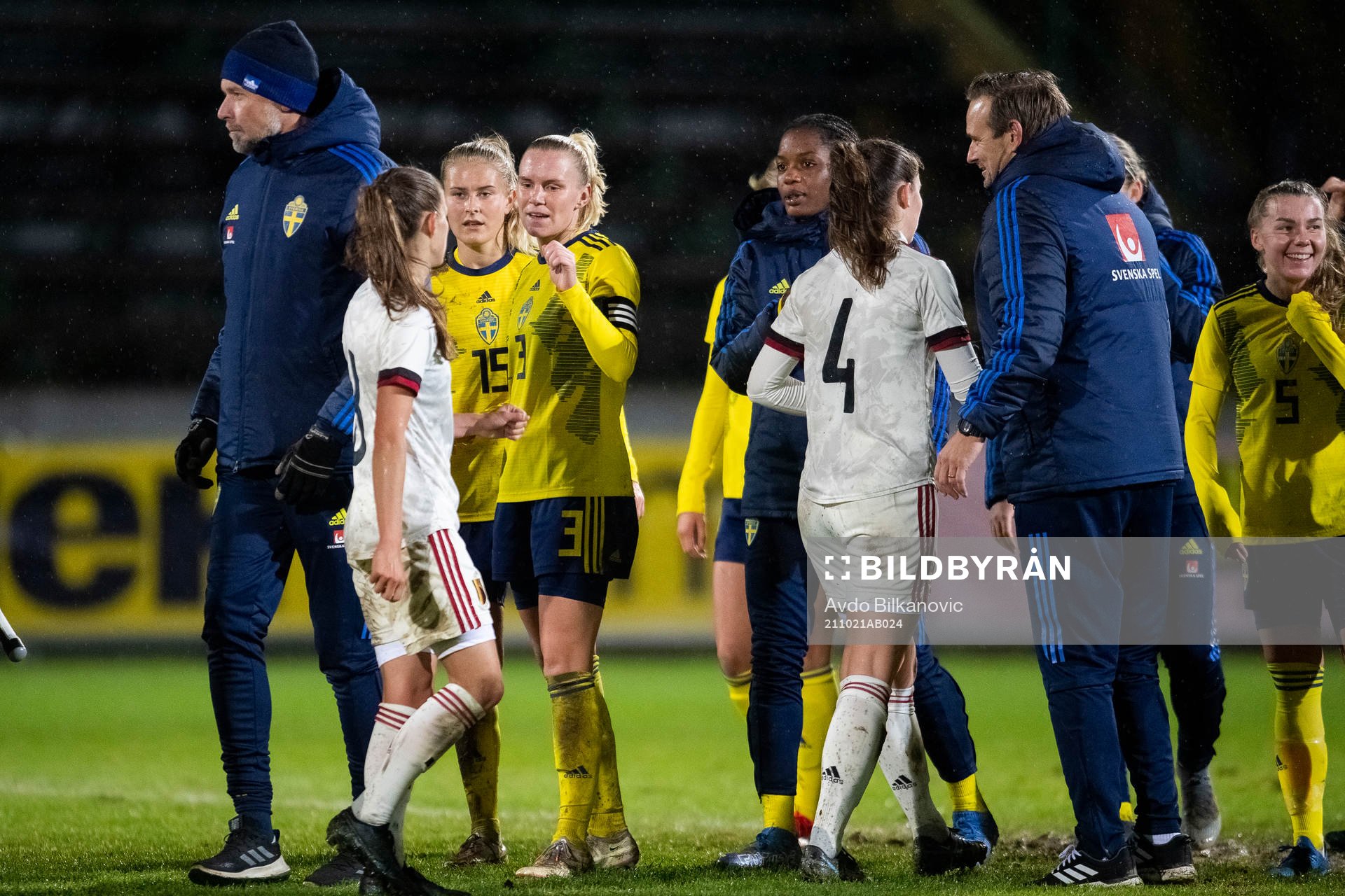 Josefine Rybrink of Sweden celebrates
