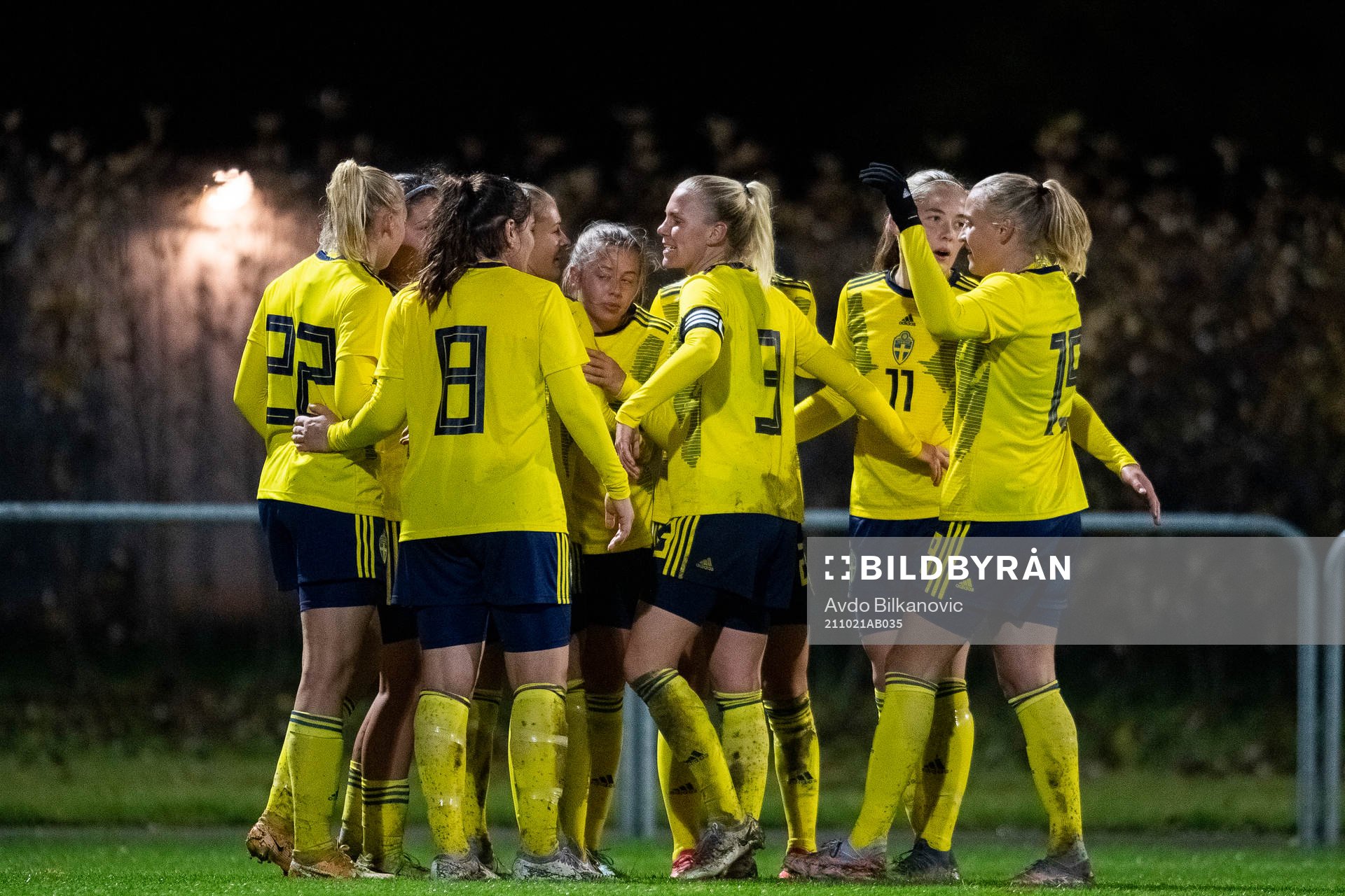 Players of Sweden celebrates