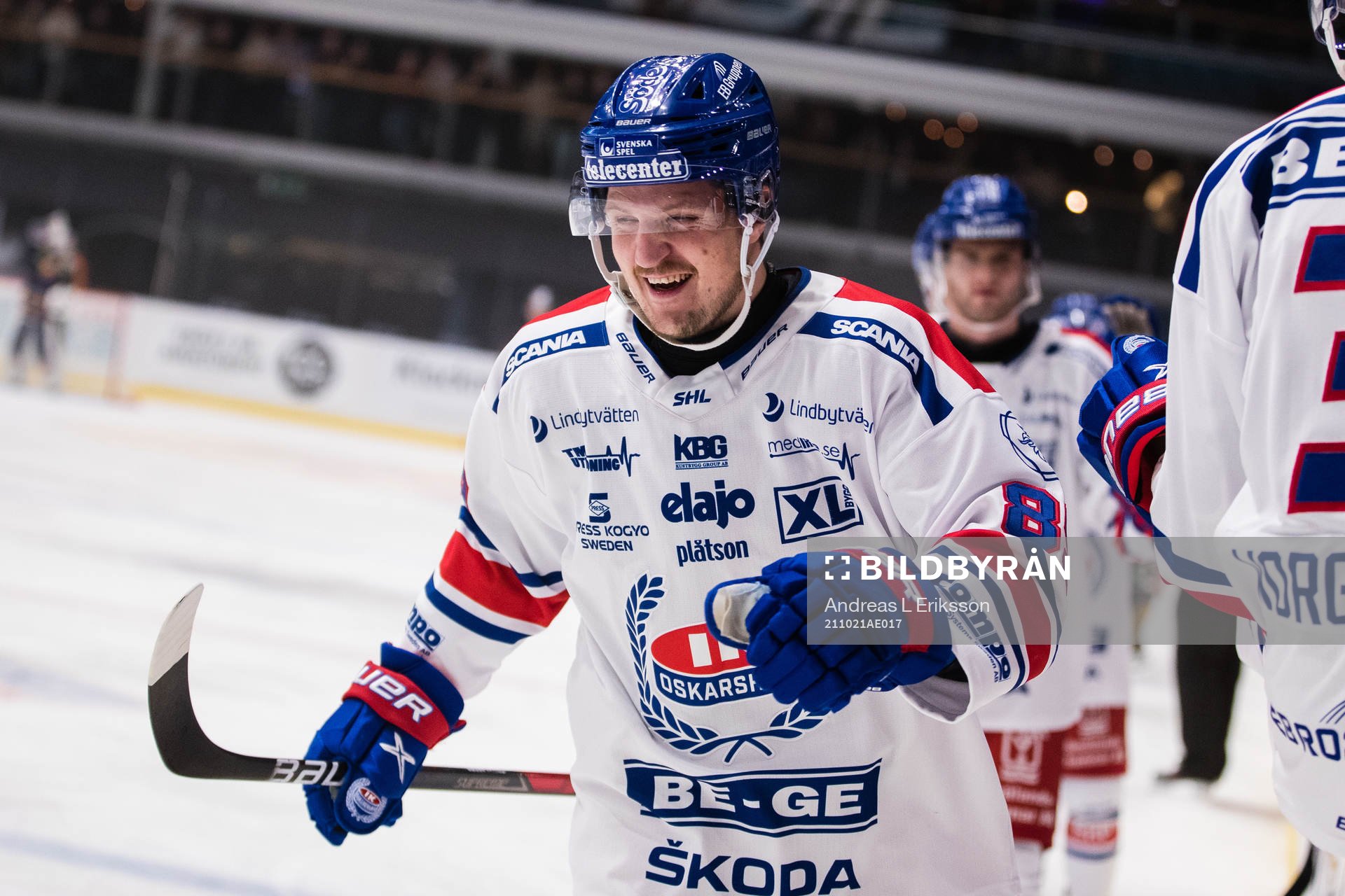 Oskarshamns Patrik Karlkvist jublar