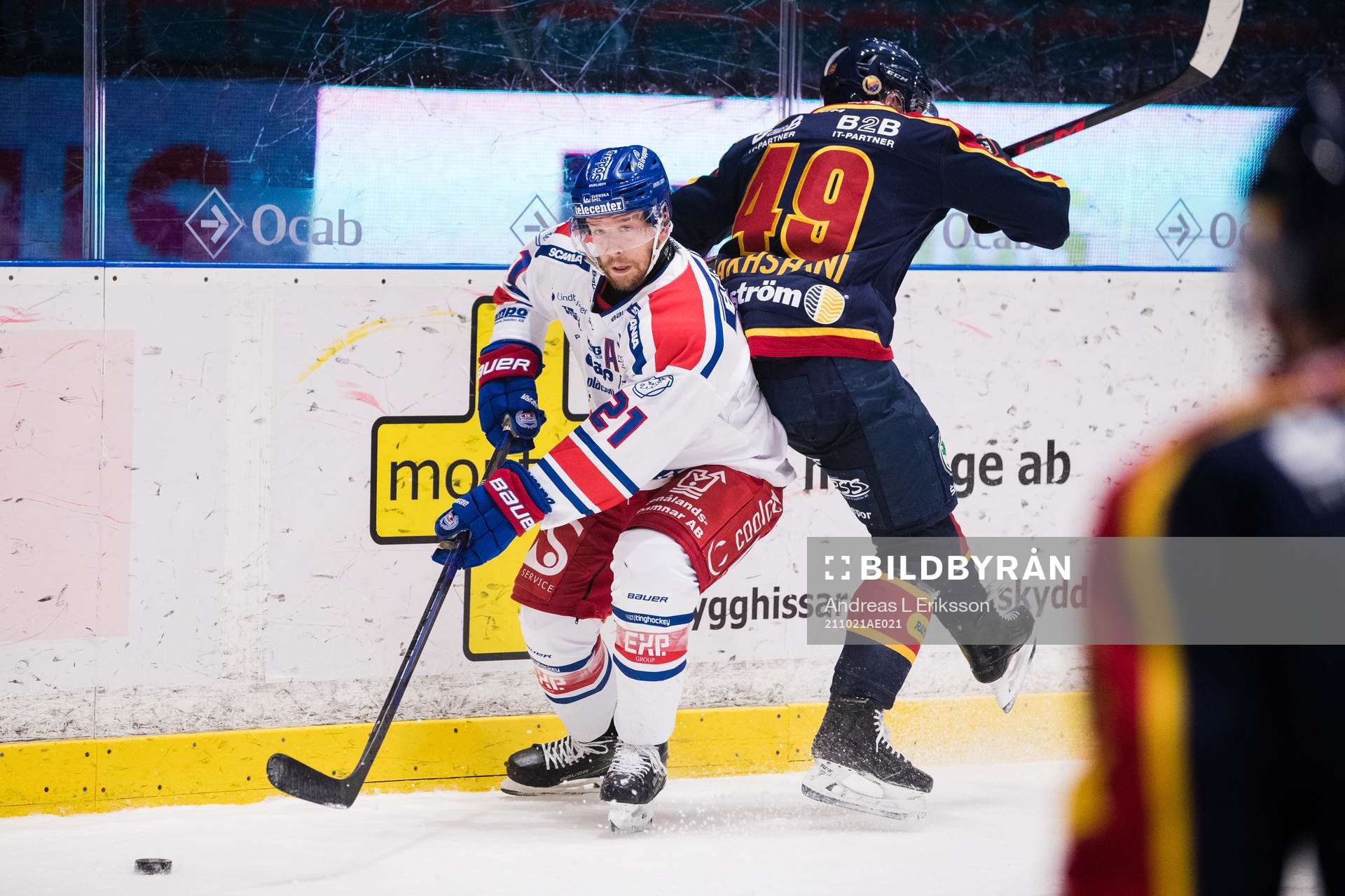 Oskarshamns Brian Cooper och Djurgårdens Rhett Rakhshani