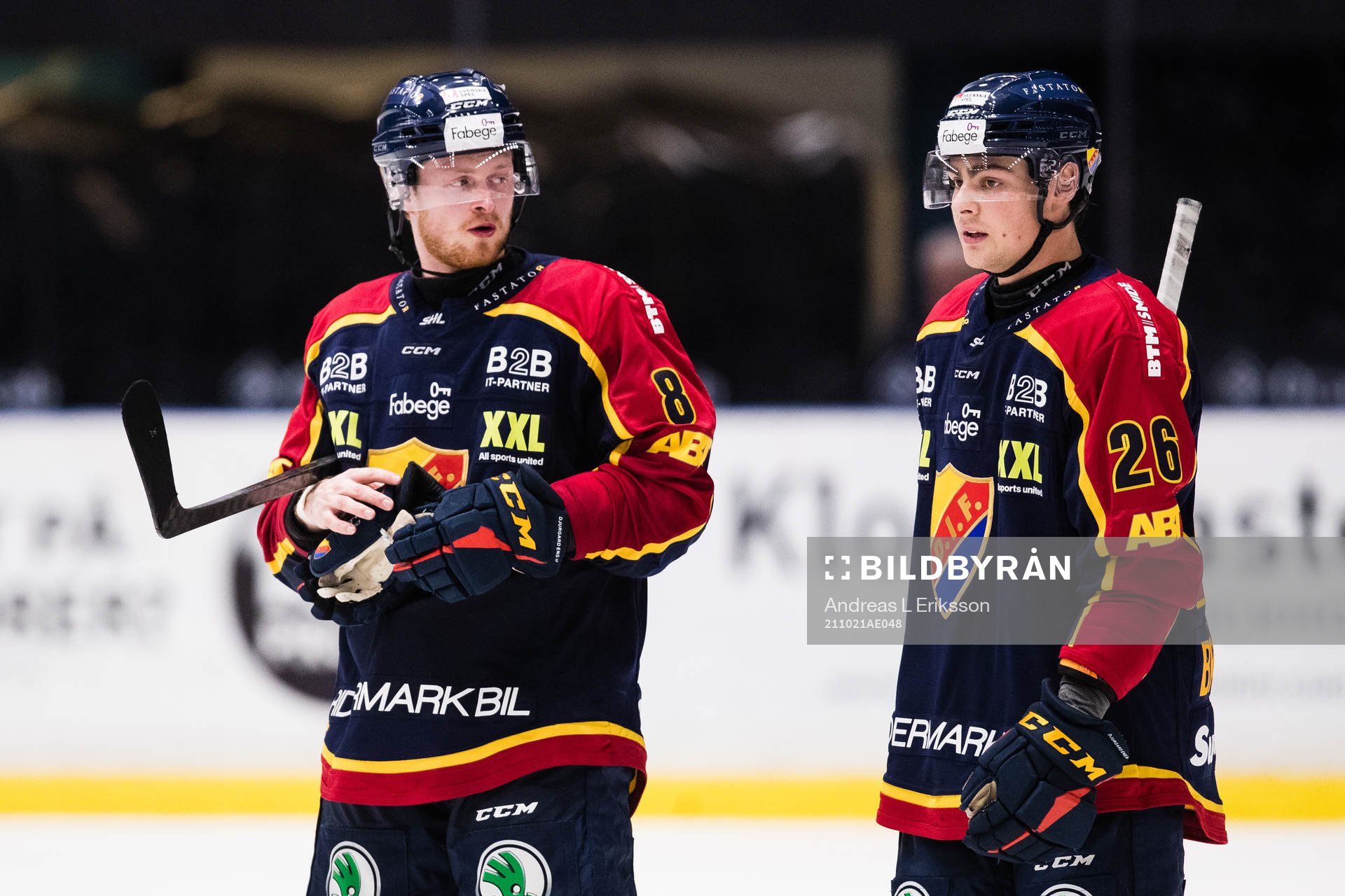 Djurgårdens Linus Arnesson och Alex Brännstam