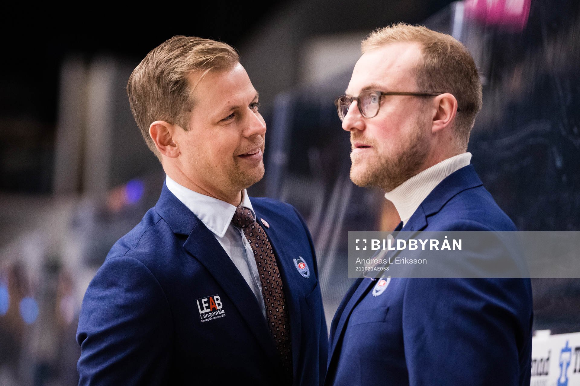 Oskarshamns tränare Martin Filander och assisterande