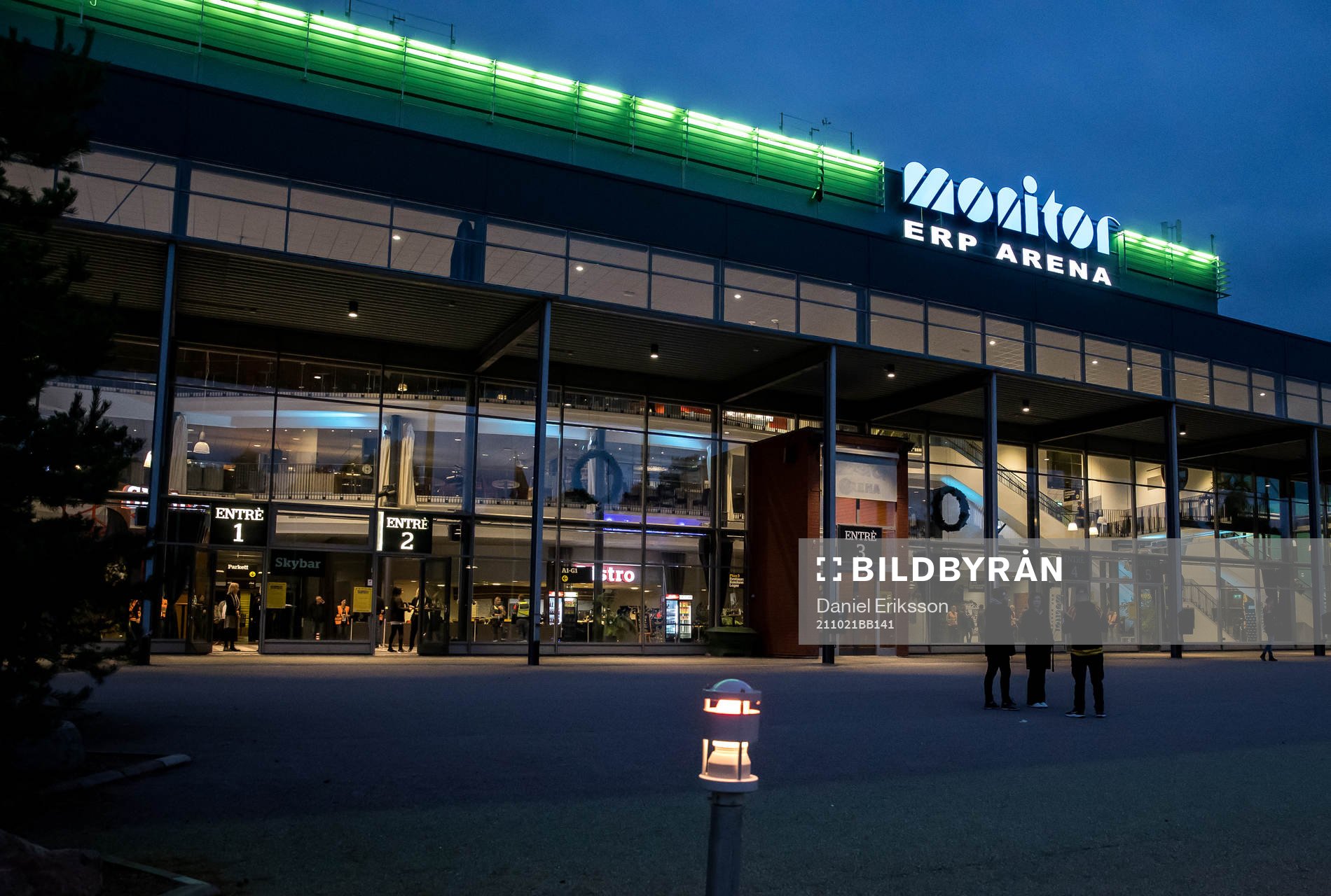 Monitor ERP Arena innan ishockeymatchen i SHL mellan