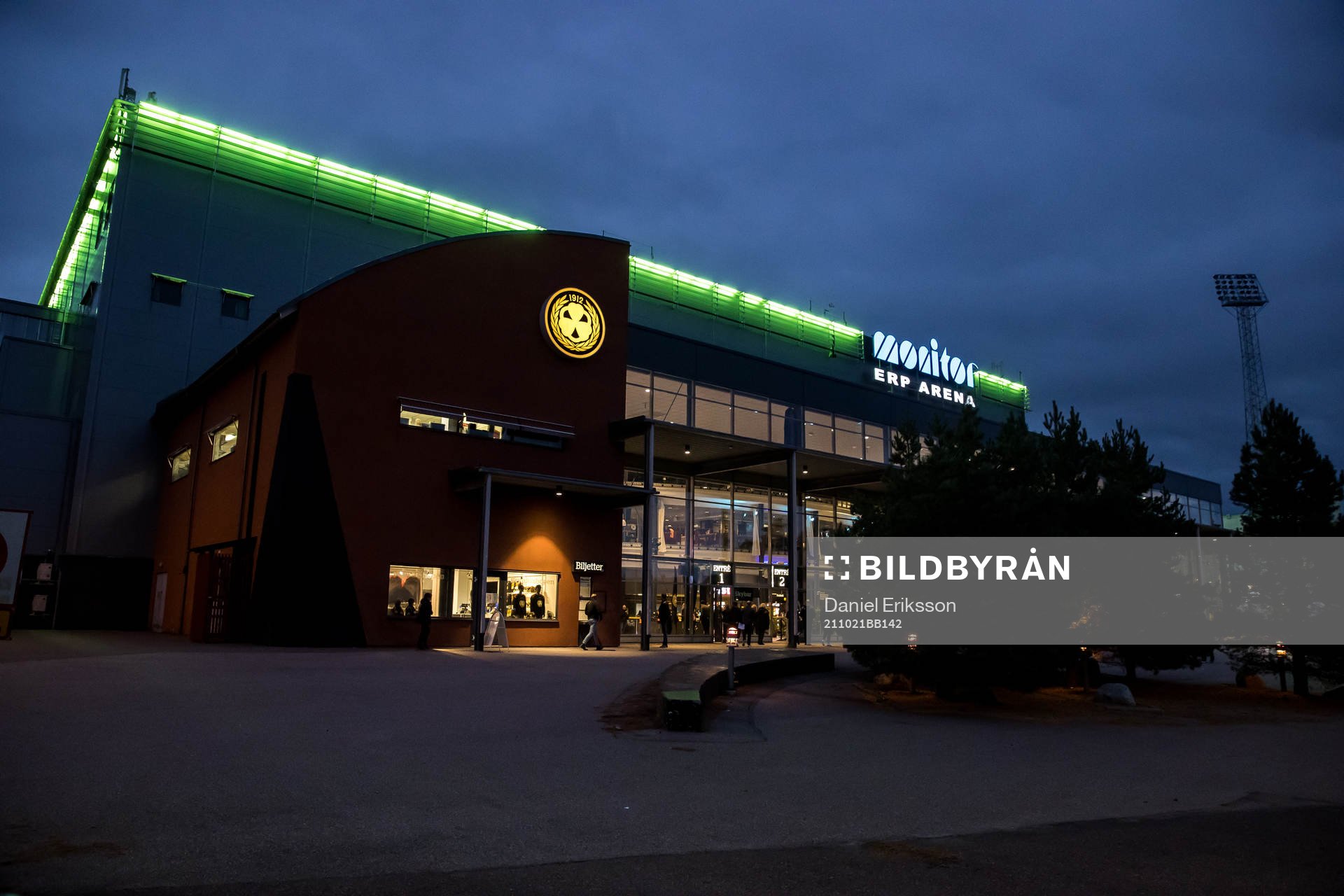 Monitor ERP Arena innan ishockeymatchen i SHL mellan