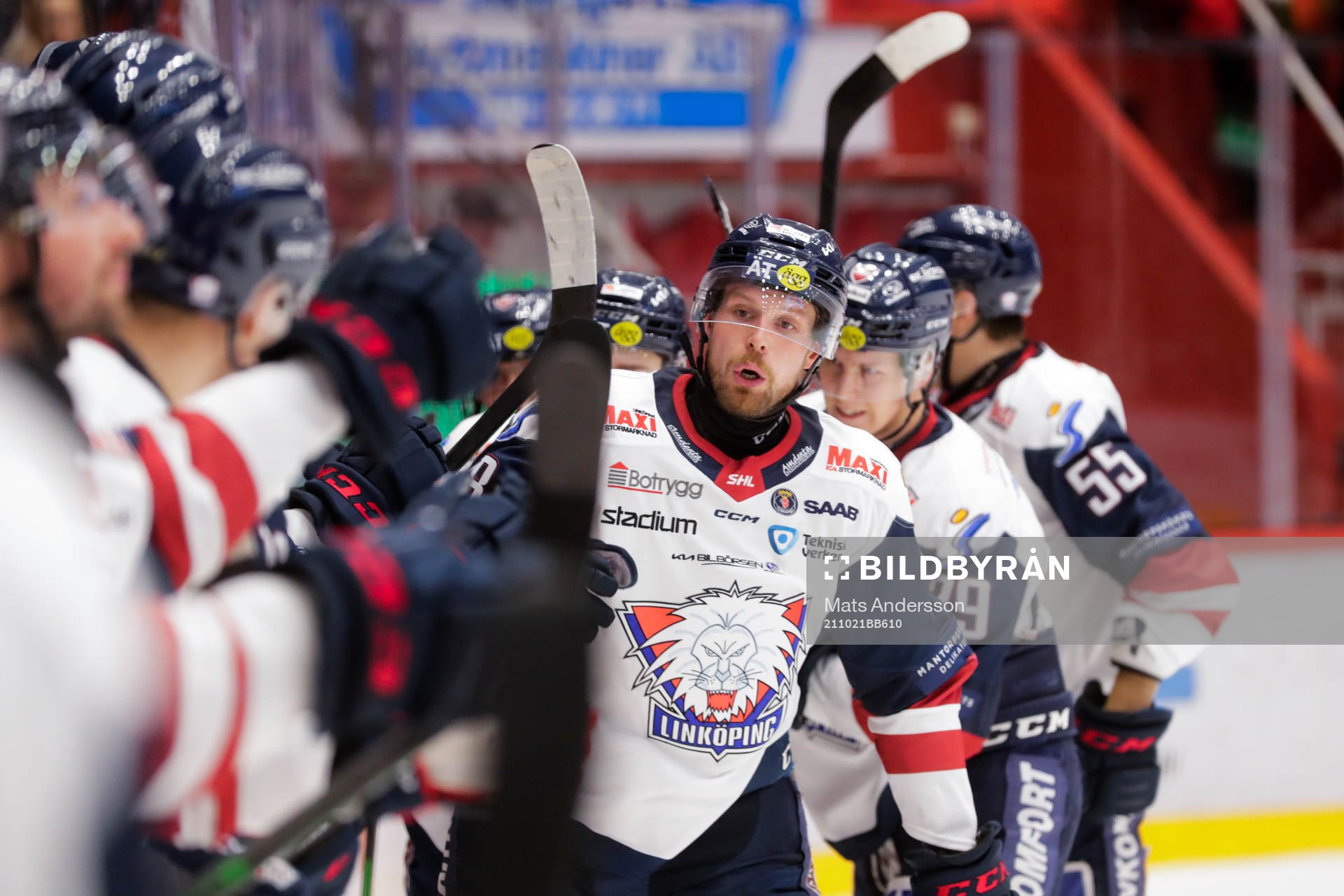 Linköpings Alexander Johansson jublar