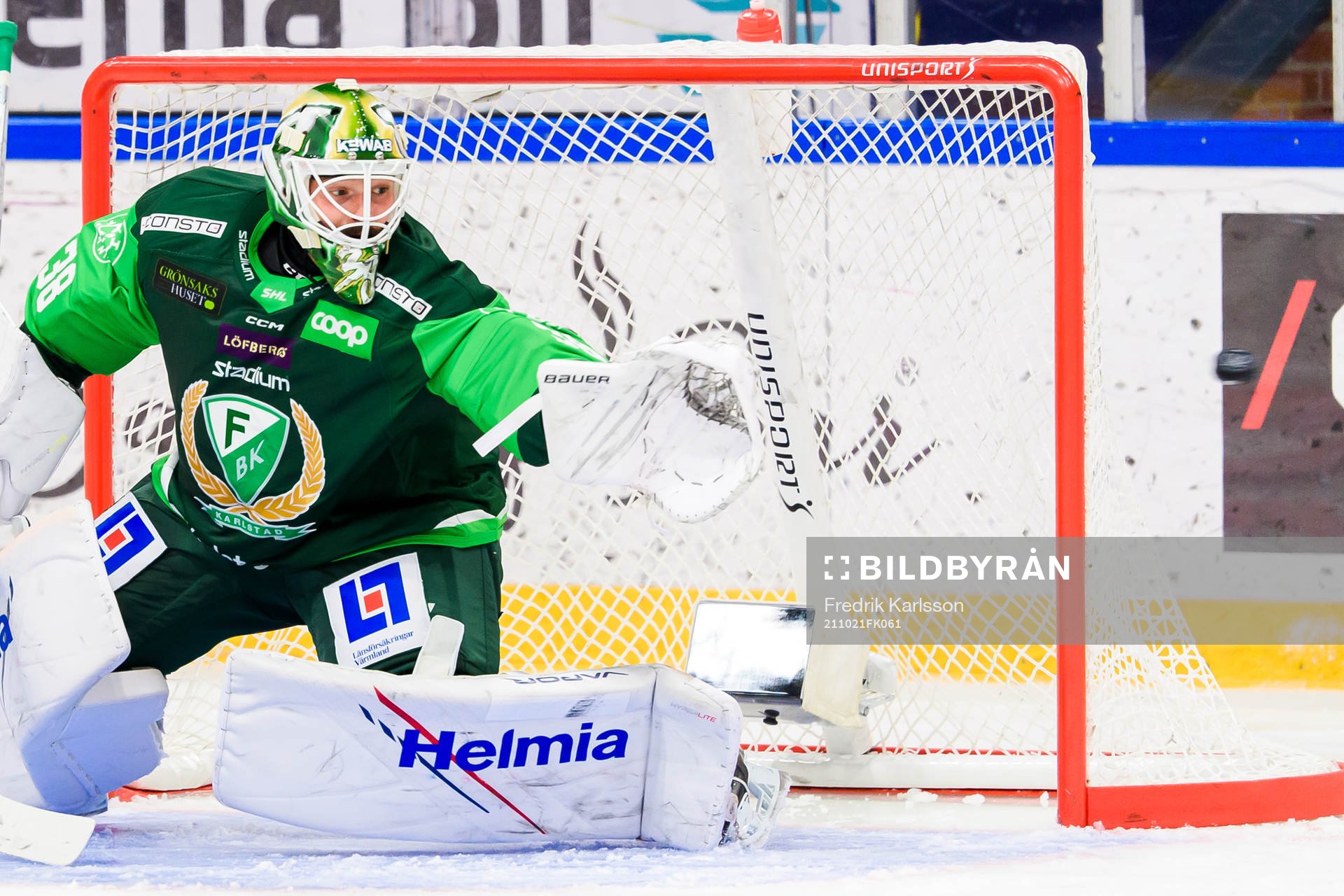 Färjestads målvakt Dominik Furch