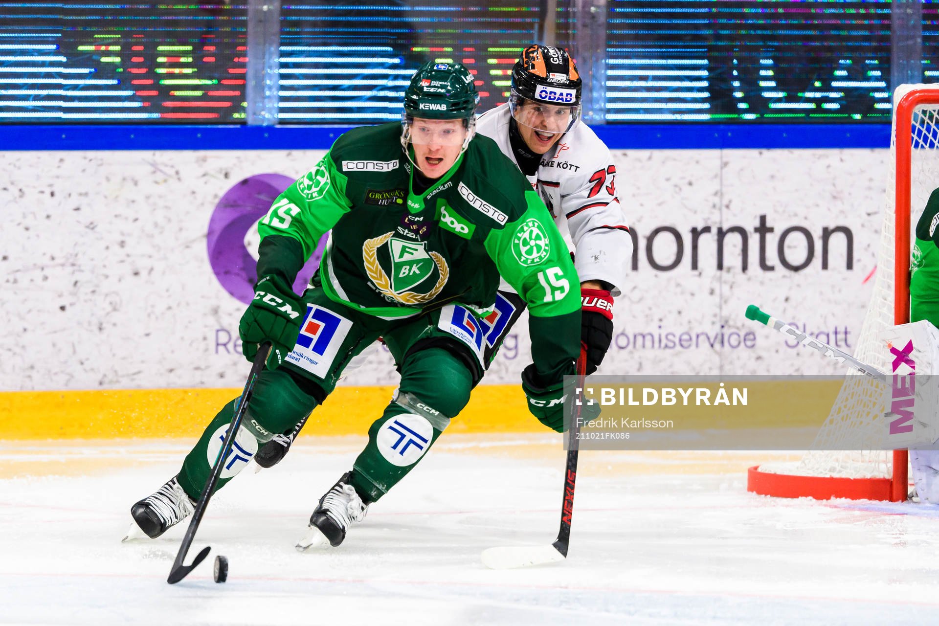 Färjestads Gustav Rydahl och Örebros Oliver Eklind
