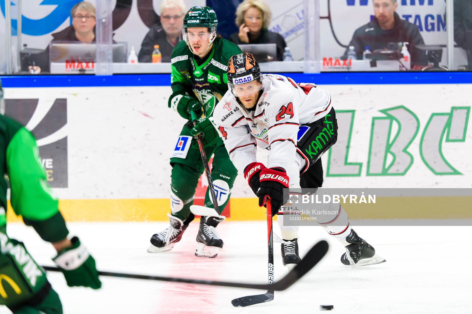 Färjestads Joakim Nygård och Örebros Jani Lajunen