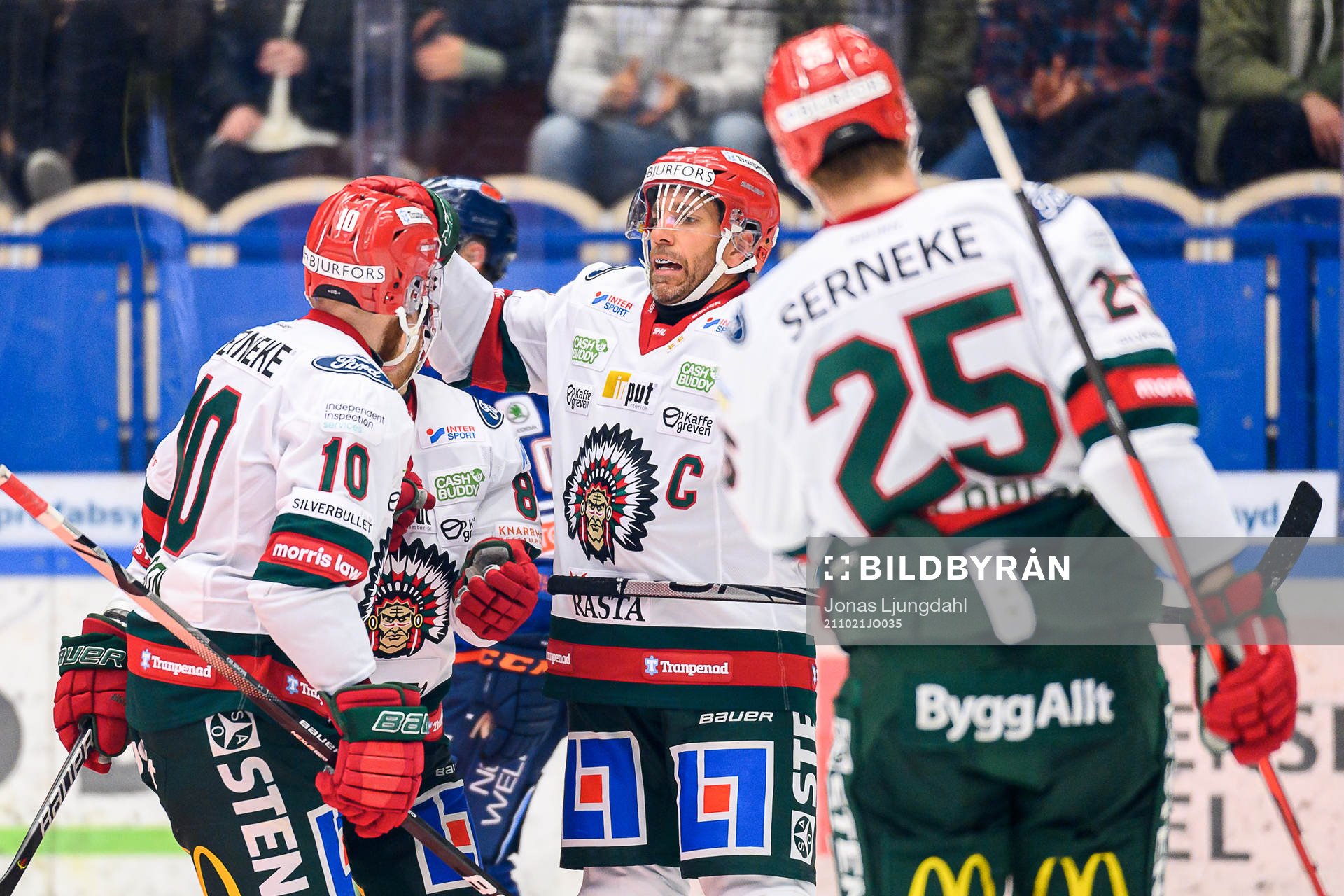 Frölundas Joel Lundqvist jublar