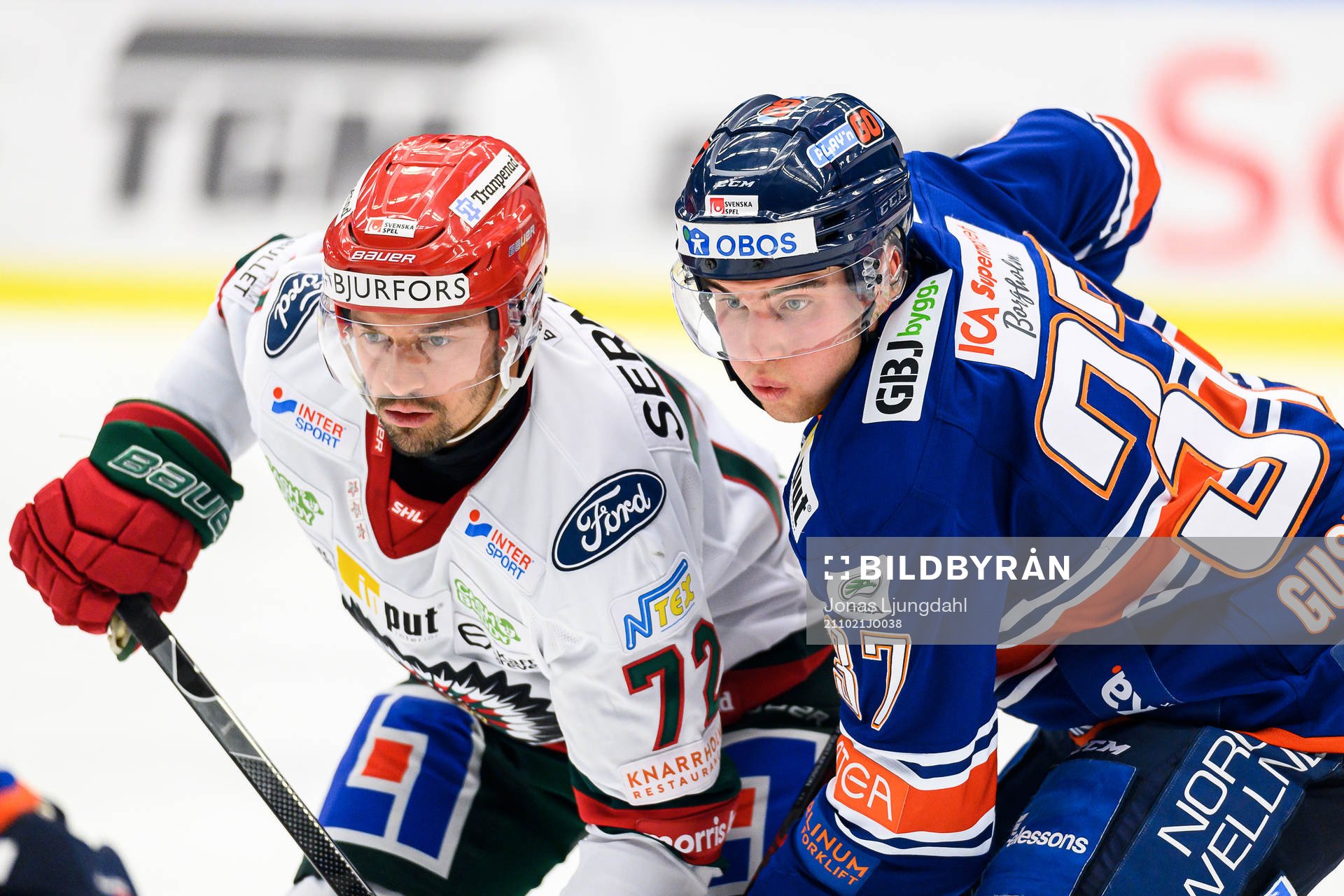 Frölundas Patrik Carlsson och Växjös Glenn Gustafsson