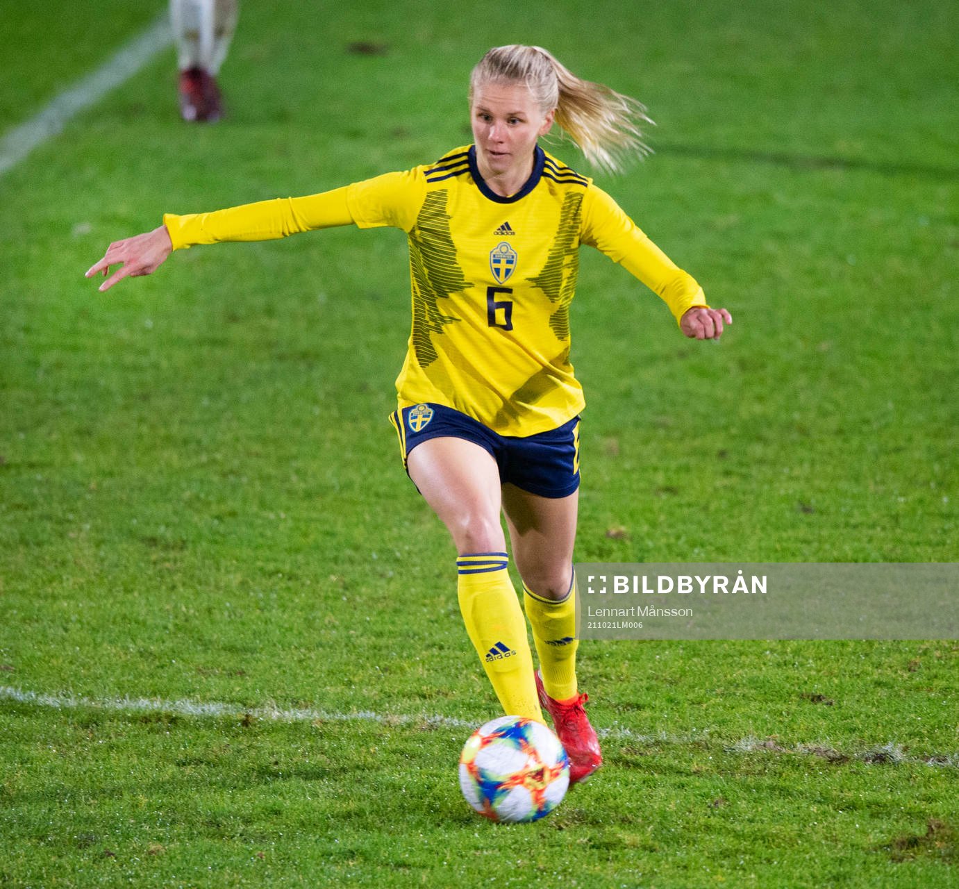 Sveriges Nellie Lilja, Djurgården, i matchen mellan