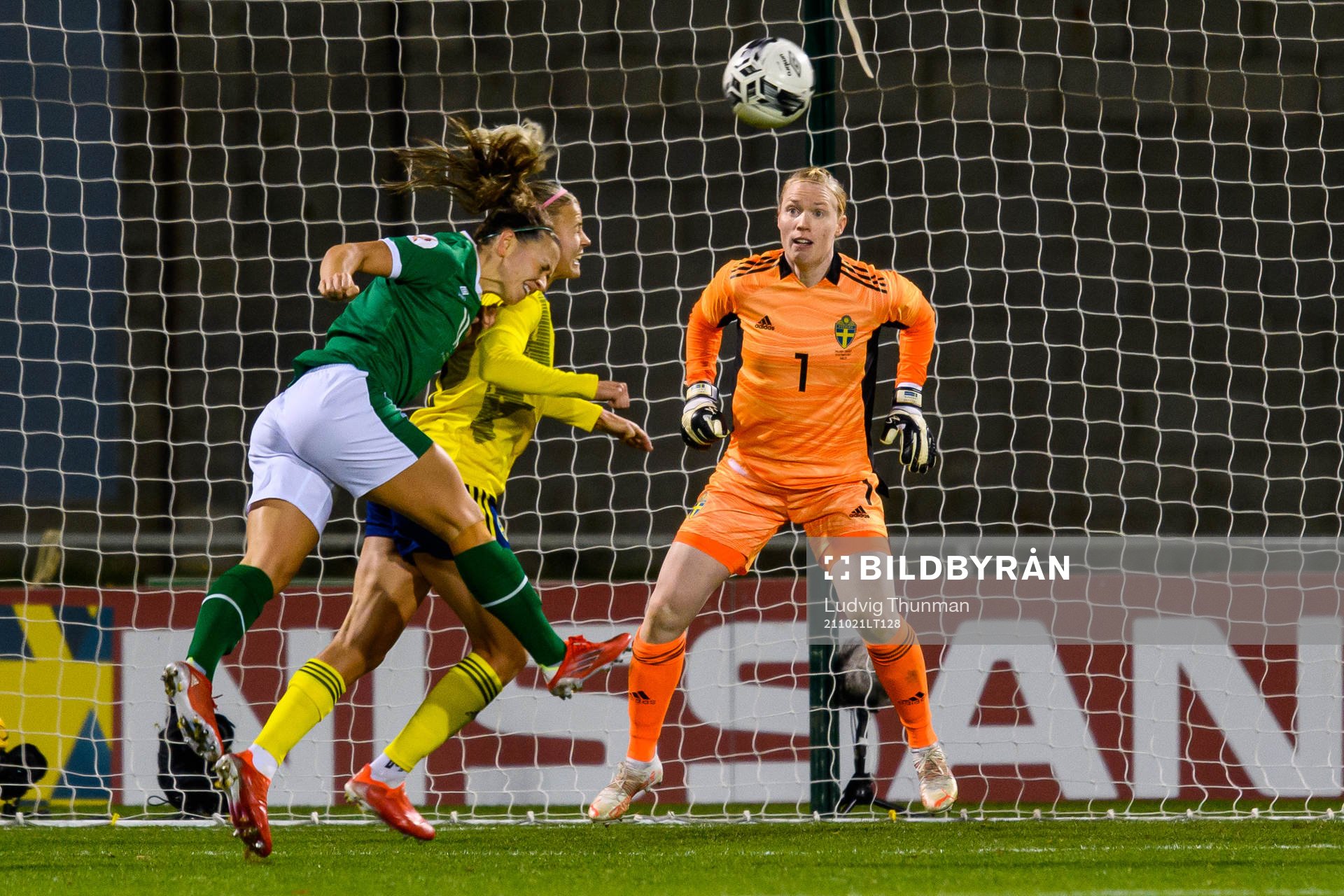 Goalkeeper Hedvig Lindahl of Sweden