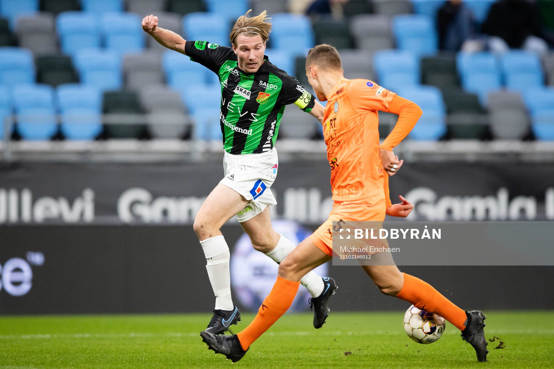 GAIS August Wängberg mot AFC Eskilstunas Pontus Rödin
