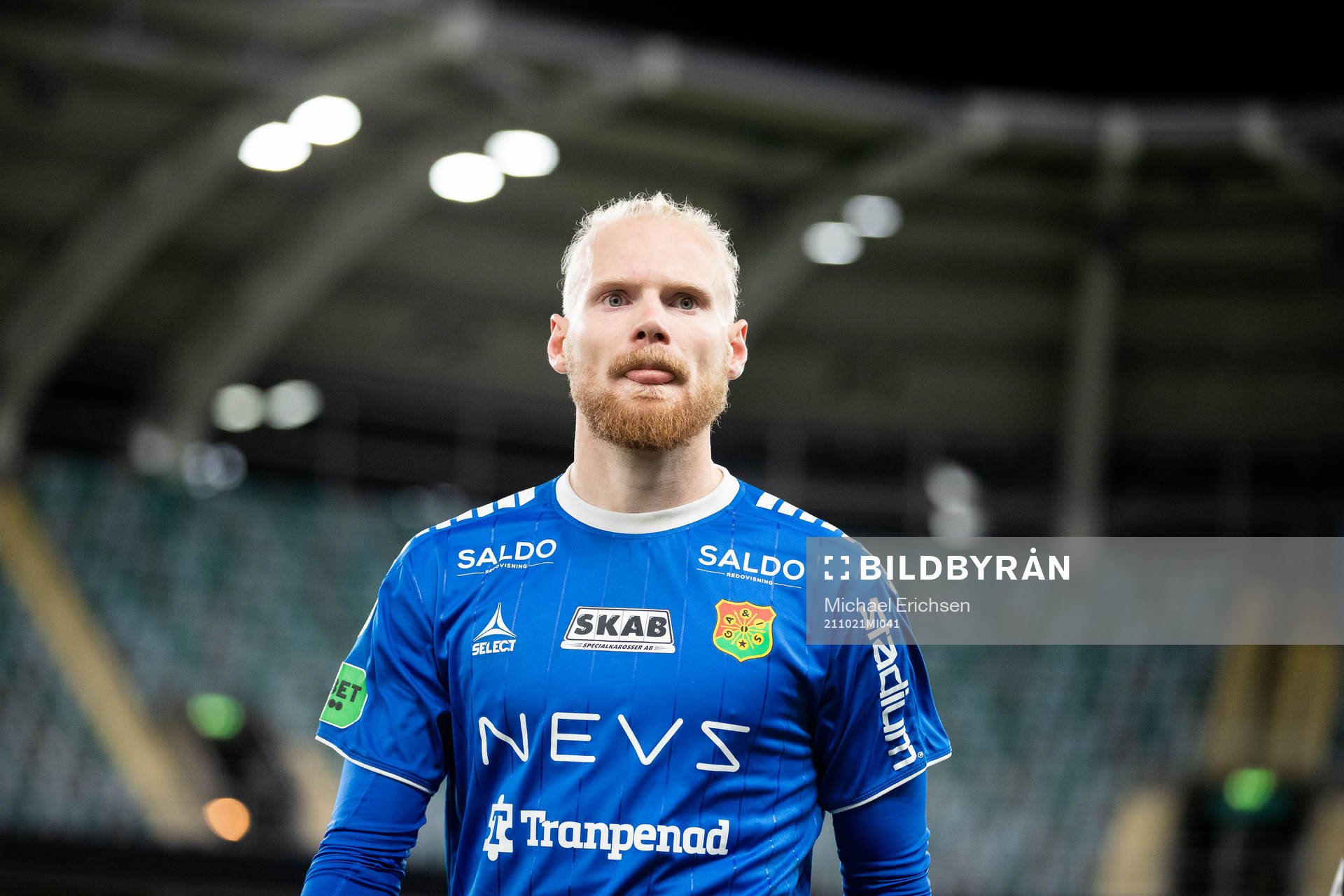 GAIS målvakt Mathias Karlsson deppar